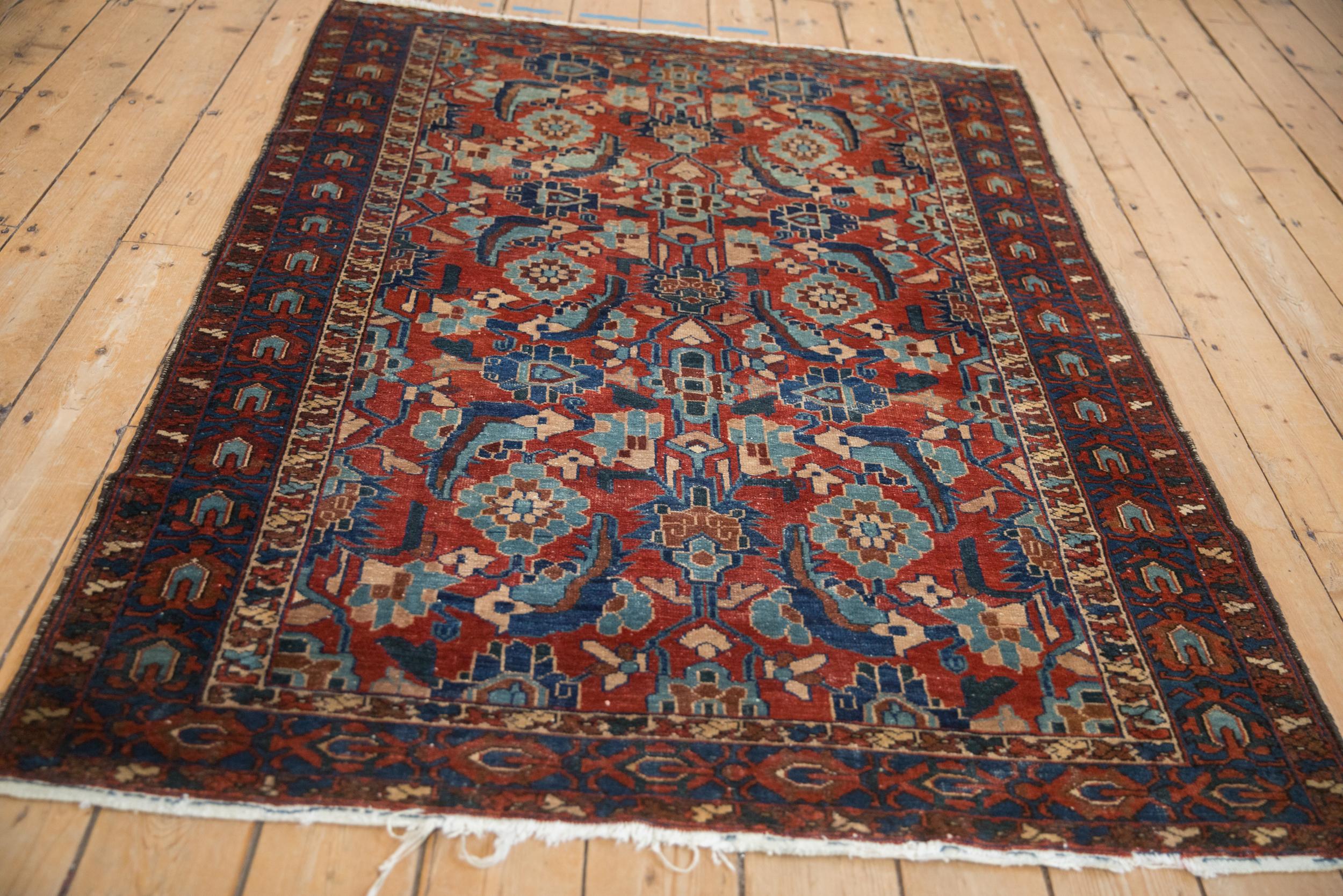 Hand-Knotted Antique Fine Malayer Rug For Sale