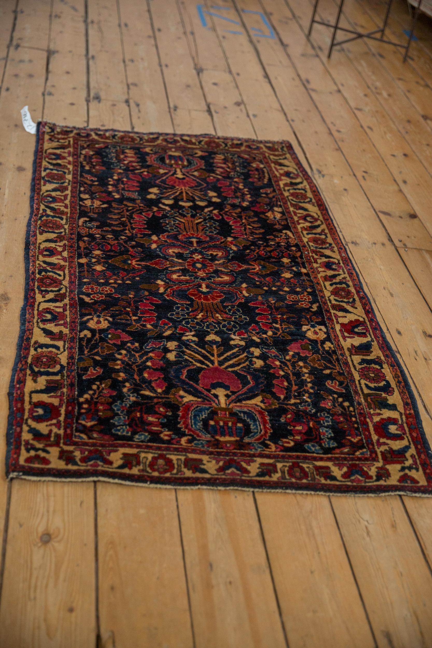 Persian Antique Fine Mohajeran Sarouk Rug Runner For Sale