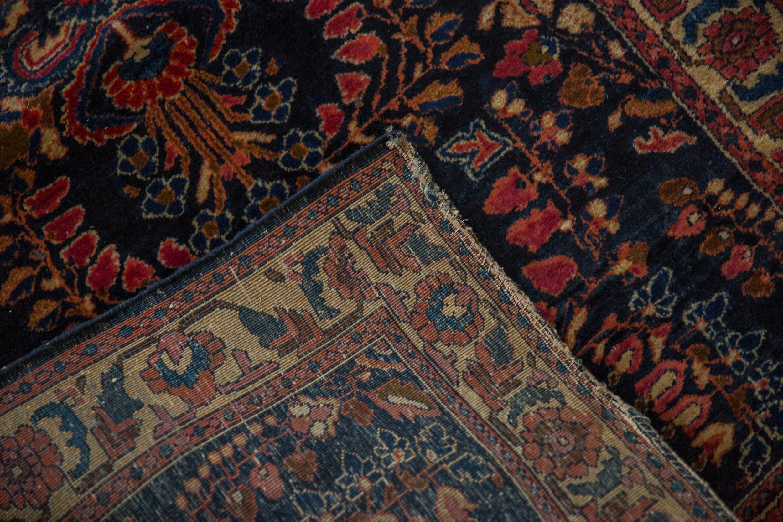 Antique Fine Mohajeran Sarouk Rug Runner For Sale 1