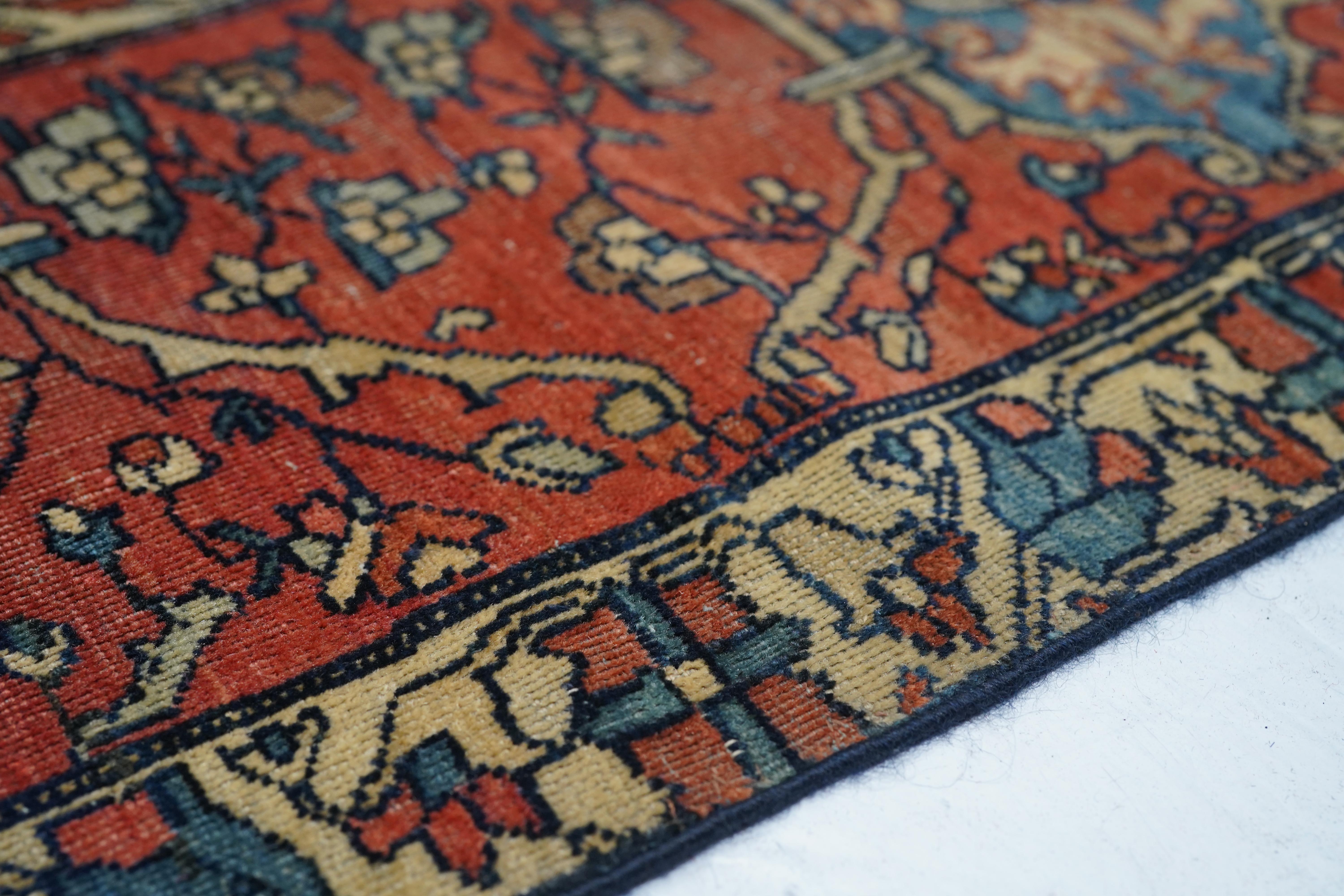 Antike Fein Mohtasham Kashan Teppich 5'5