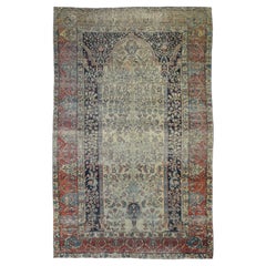 Tappeto antico fine Mohtasham Kashan 5'5" x 8'8"
