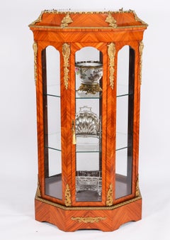 Antique Fine Octagonal Display Cabinet Jardiniere 20th Century