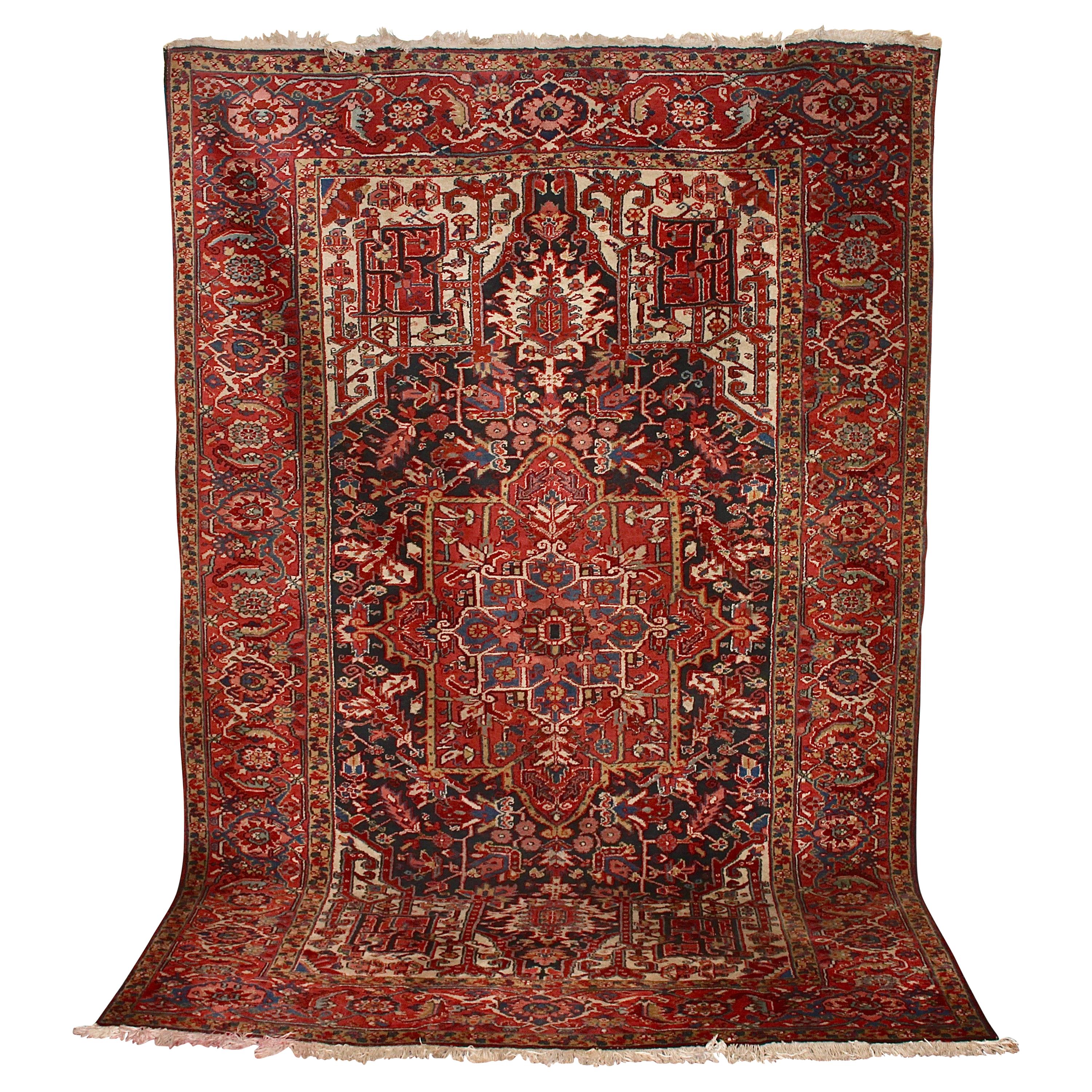 Antique, Fine Orient Rug, Carpet, Hand Knotted For Sale