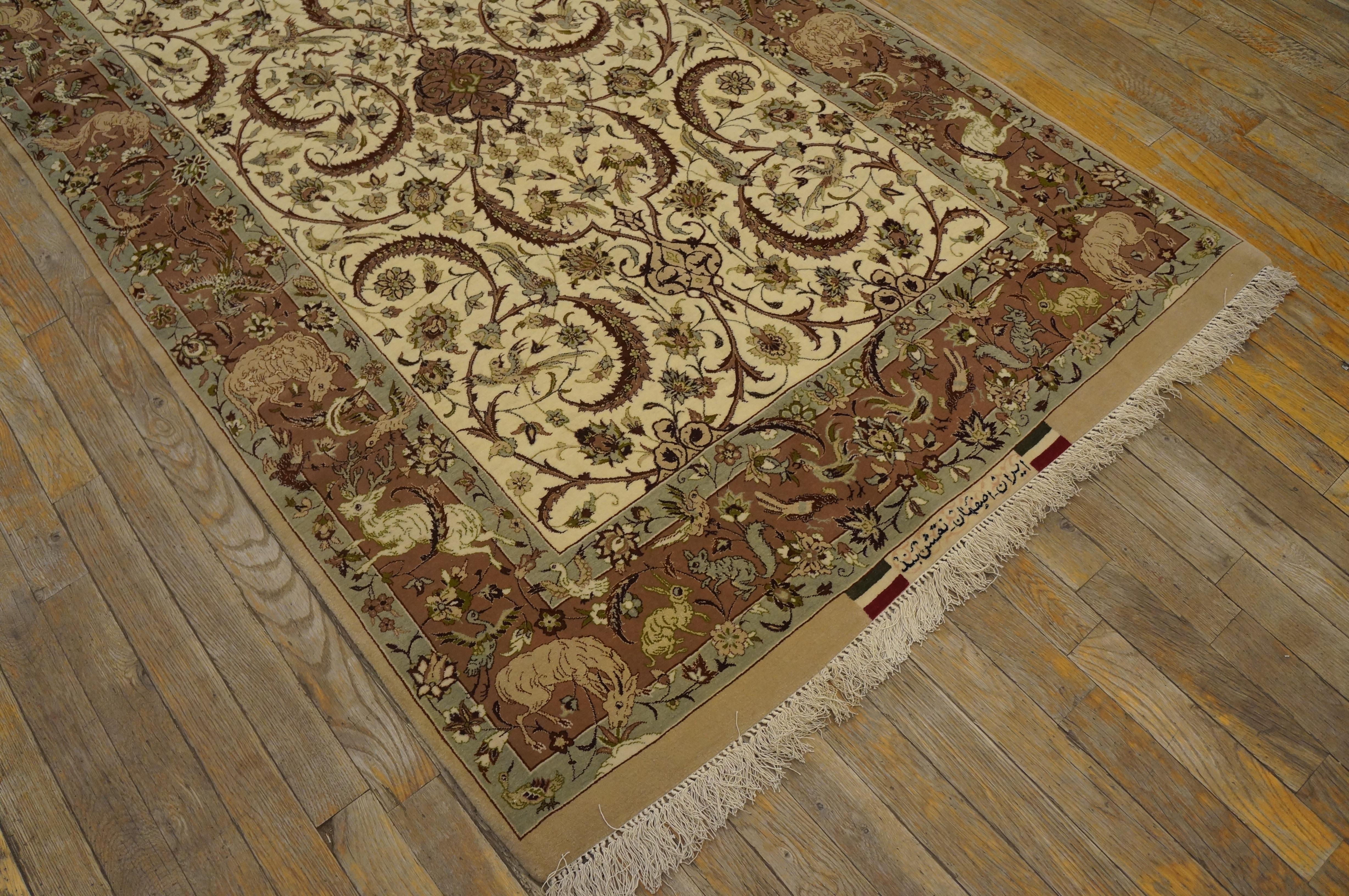 Wool Antique Fine Persian Isfahan Rug