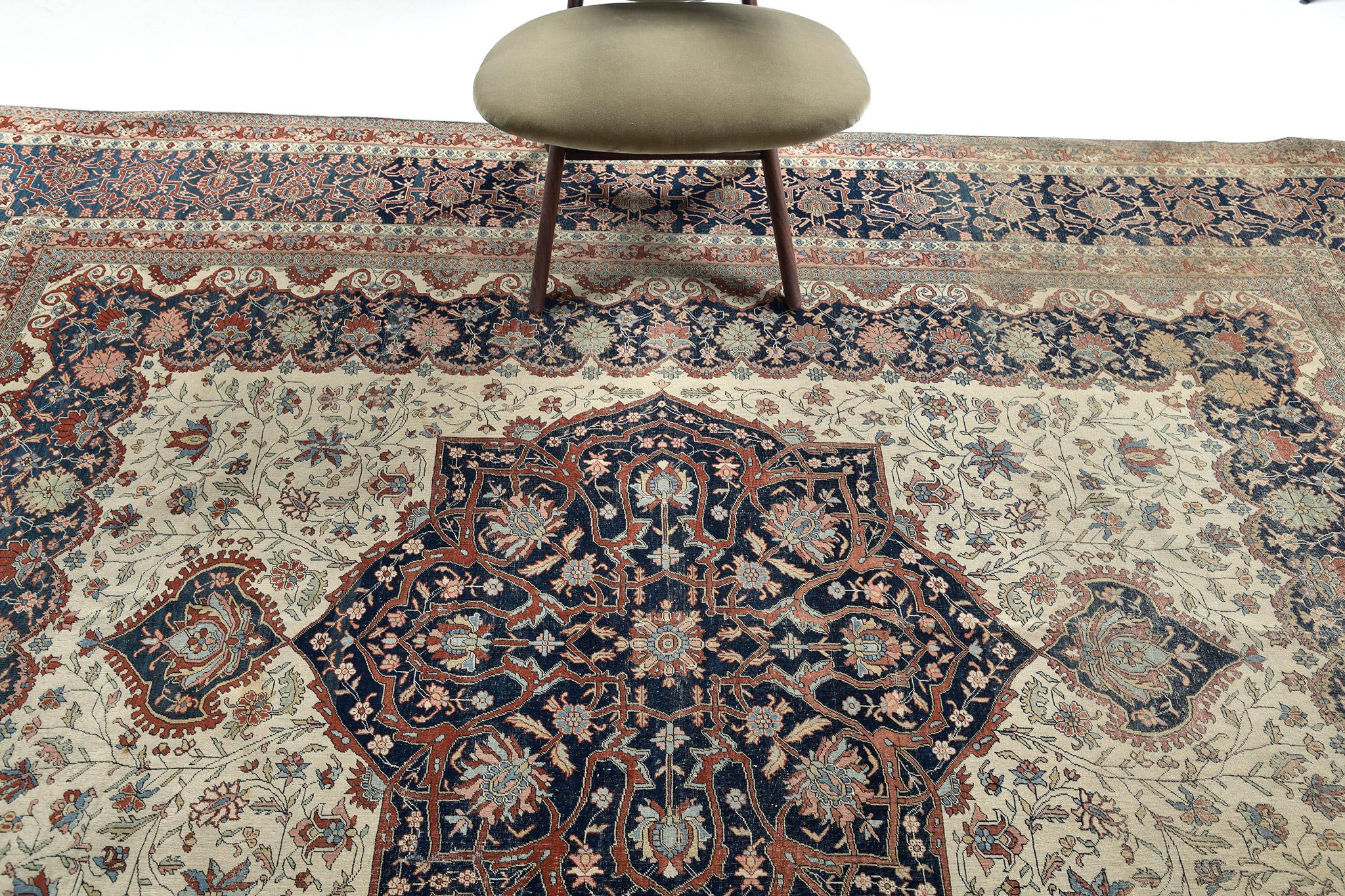 Persiano Antico tappeto persiano Kashan 57499 in vendita