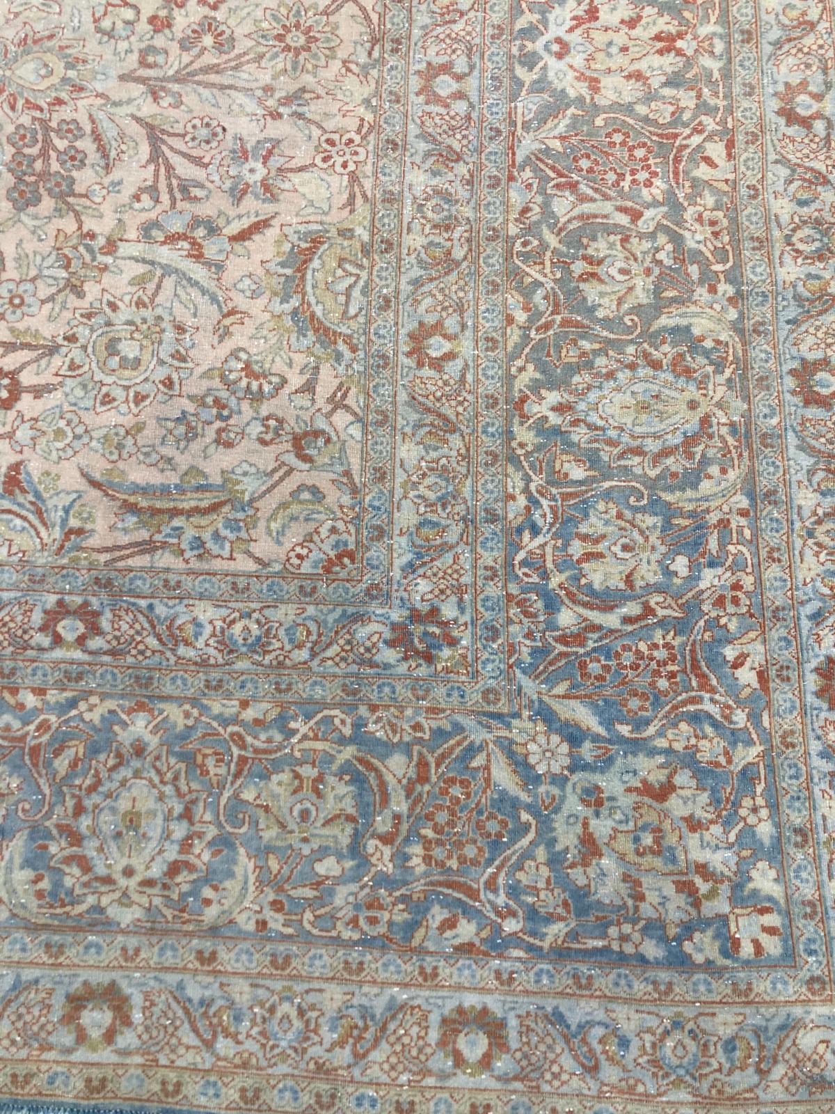 Antique, Fine Persian Mahal Rug 10’5 x 14’4 In Good Condition For Sale In Sag Harbor, NY