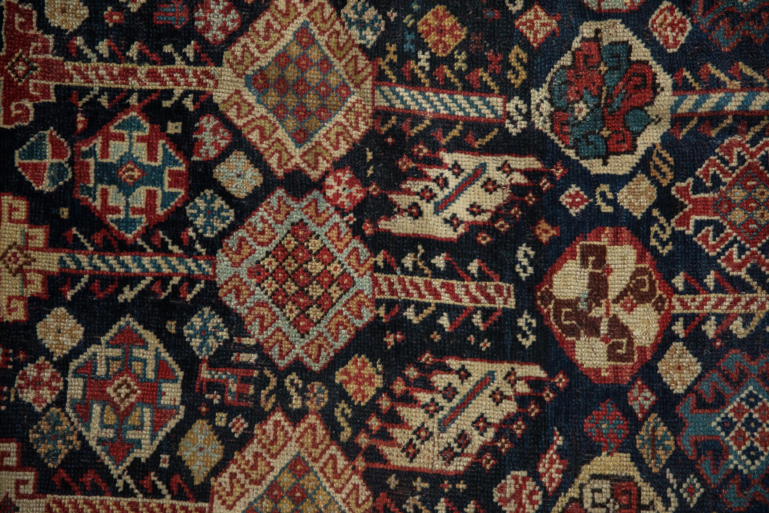 Antiker feiner Gaschgai-Teppich (Islamisch) im Angebot