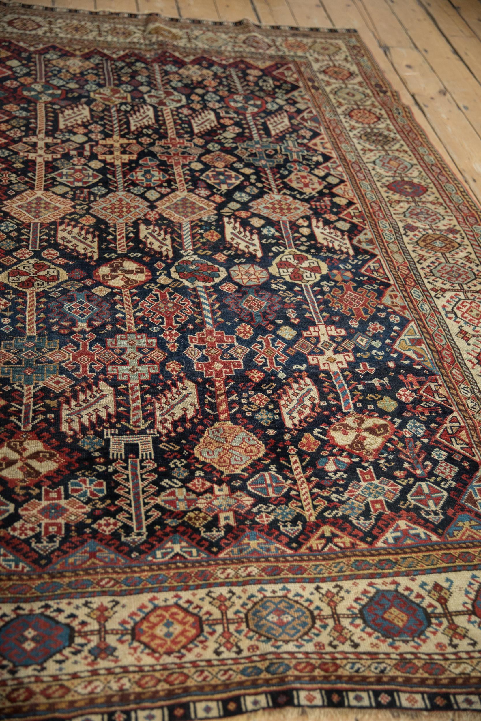 Antiker feiner Gaschgai-Teppich im Zustand „Gut“ im Angebot in Katonah, NY