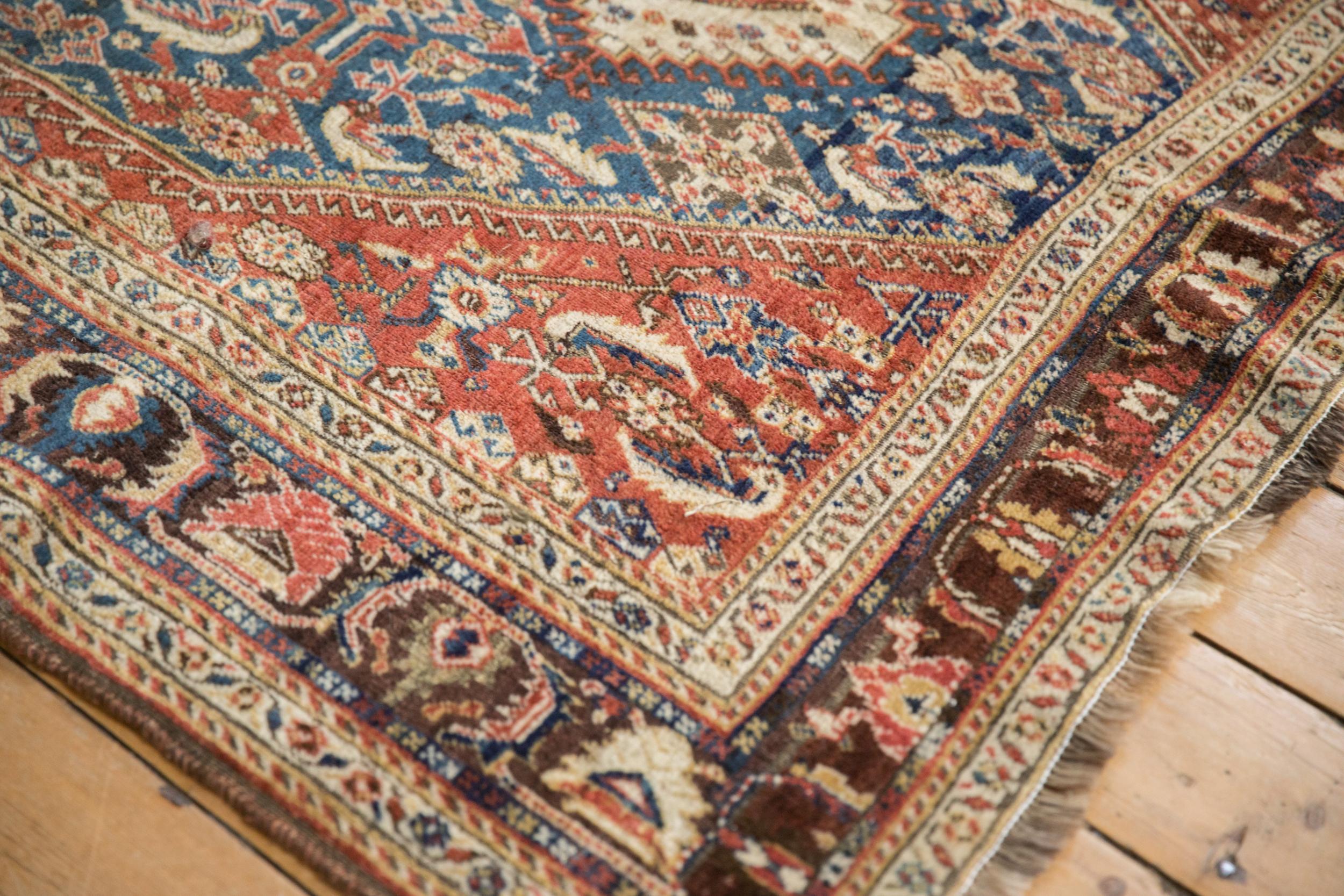 Antiker feiner Gaschgai-Teppich (Handgeknüpft) im Angebot