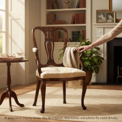 Antique Fine Quality 18th Century Dutch Marquetry Elbow Chair Armchair