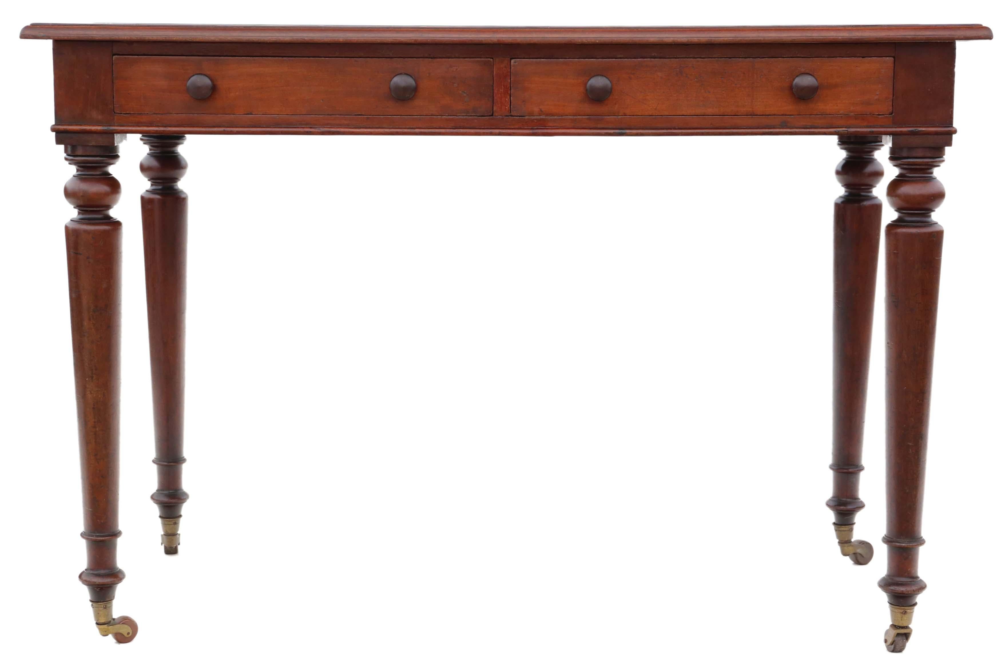 Antique Fine Quality 19th Century Mahogany Writing Side Table Desk C1850 In Good Condition In Wisbech, Cambridgeshire