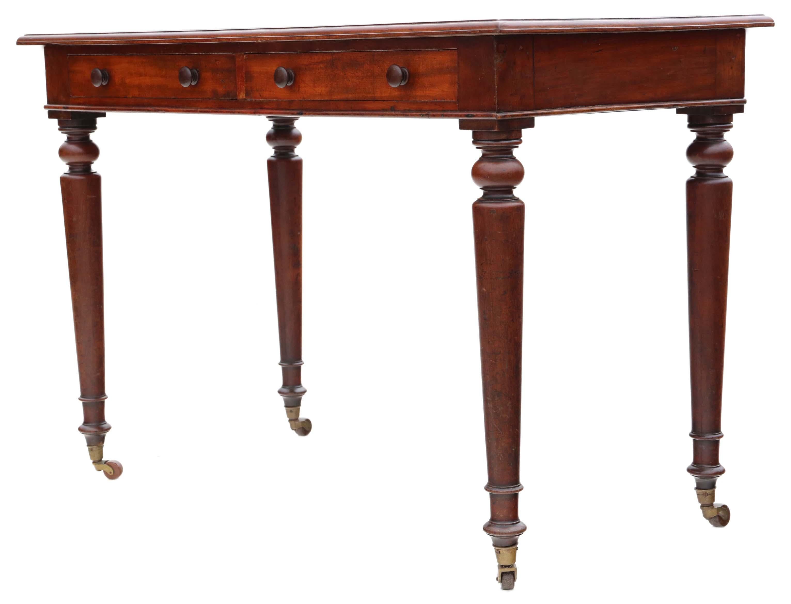 Antique Fine Quality 19th Century Mahogany Writing Side Table Desk C1850 3