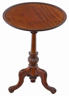 Antique fine quality 19th Century wine or side table mahogany and Walnut