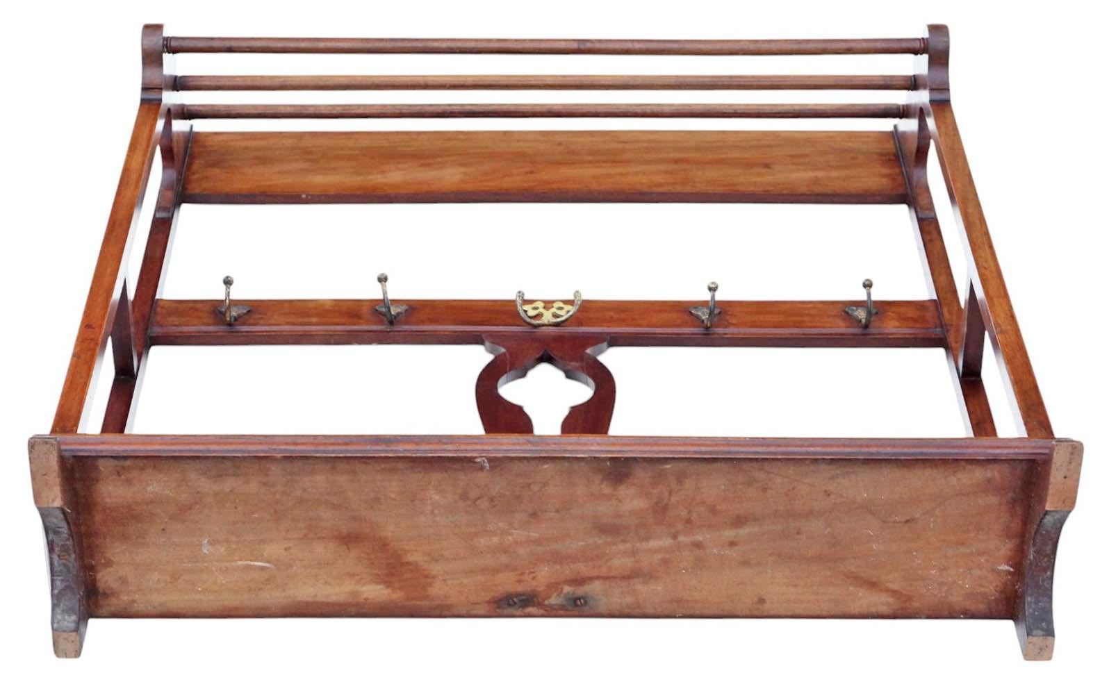 Antico porta asciugamani in mogano di qualità Art Nouveau, supporto per il bagno C.C. in vendita 3