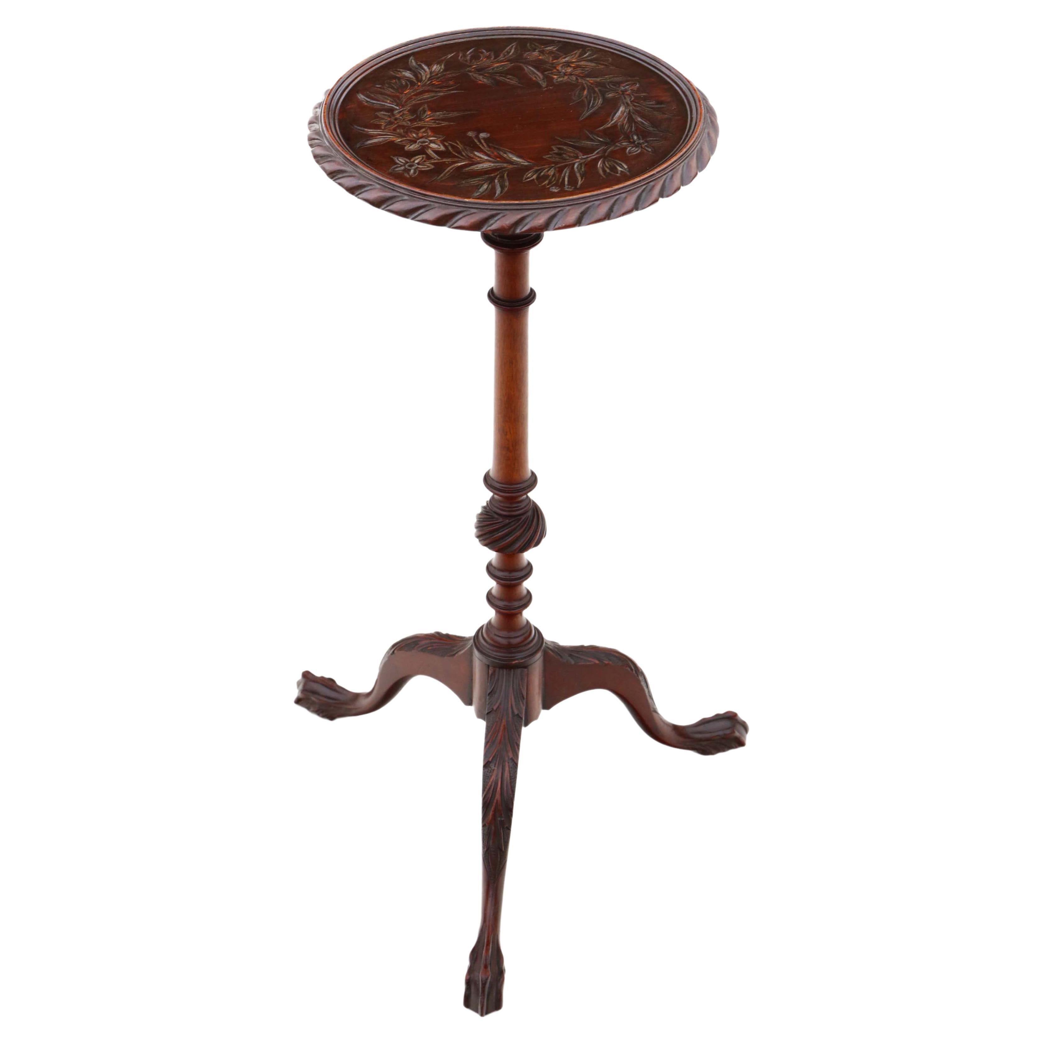 Antique Fine Quality Edwards and Roberts Mahogany Wine or Side Table, C1900  For Sale