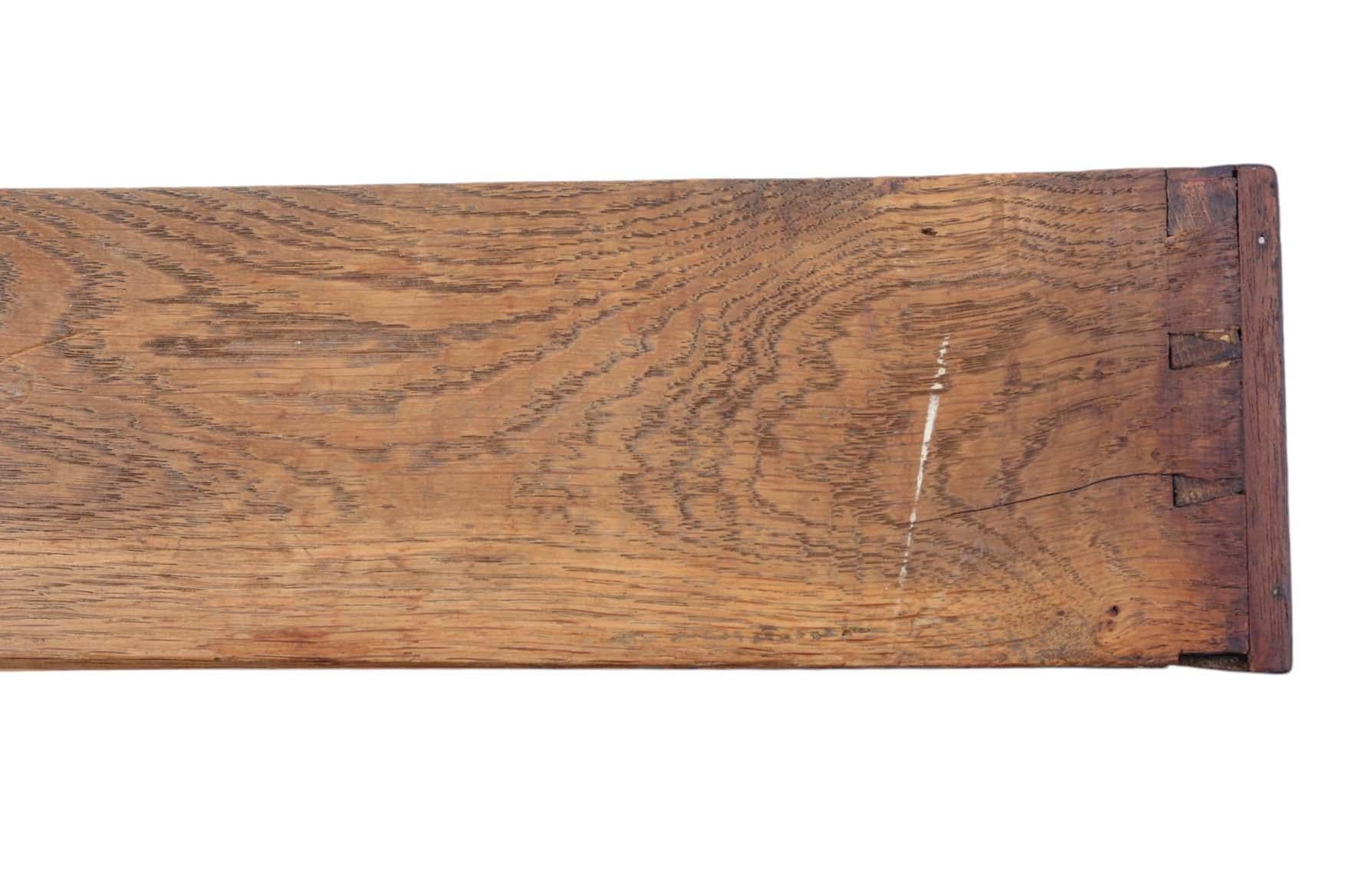 Antique Fine Quality Georgian Oak Writing Dressing Side Desk Table 19th Century 3