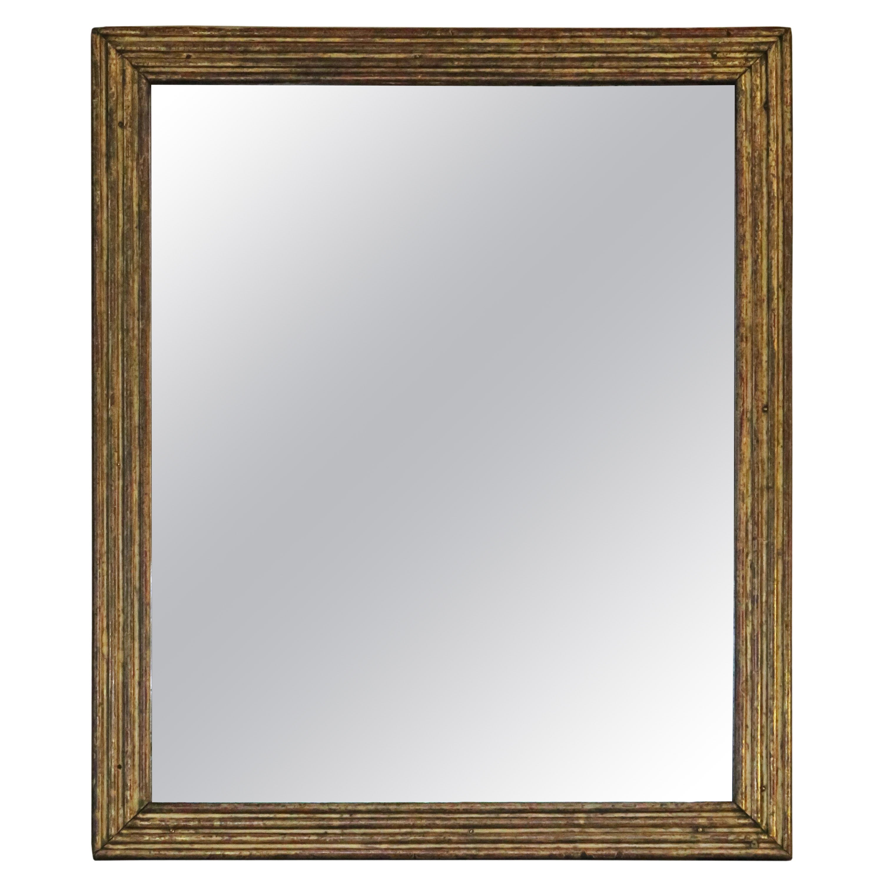 Antique fine quality gilt wall or overmantle mirror 19th Century