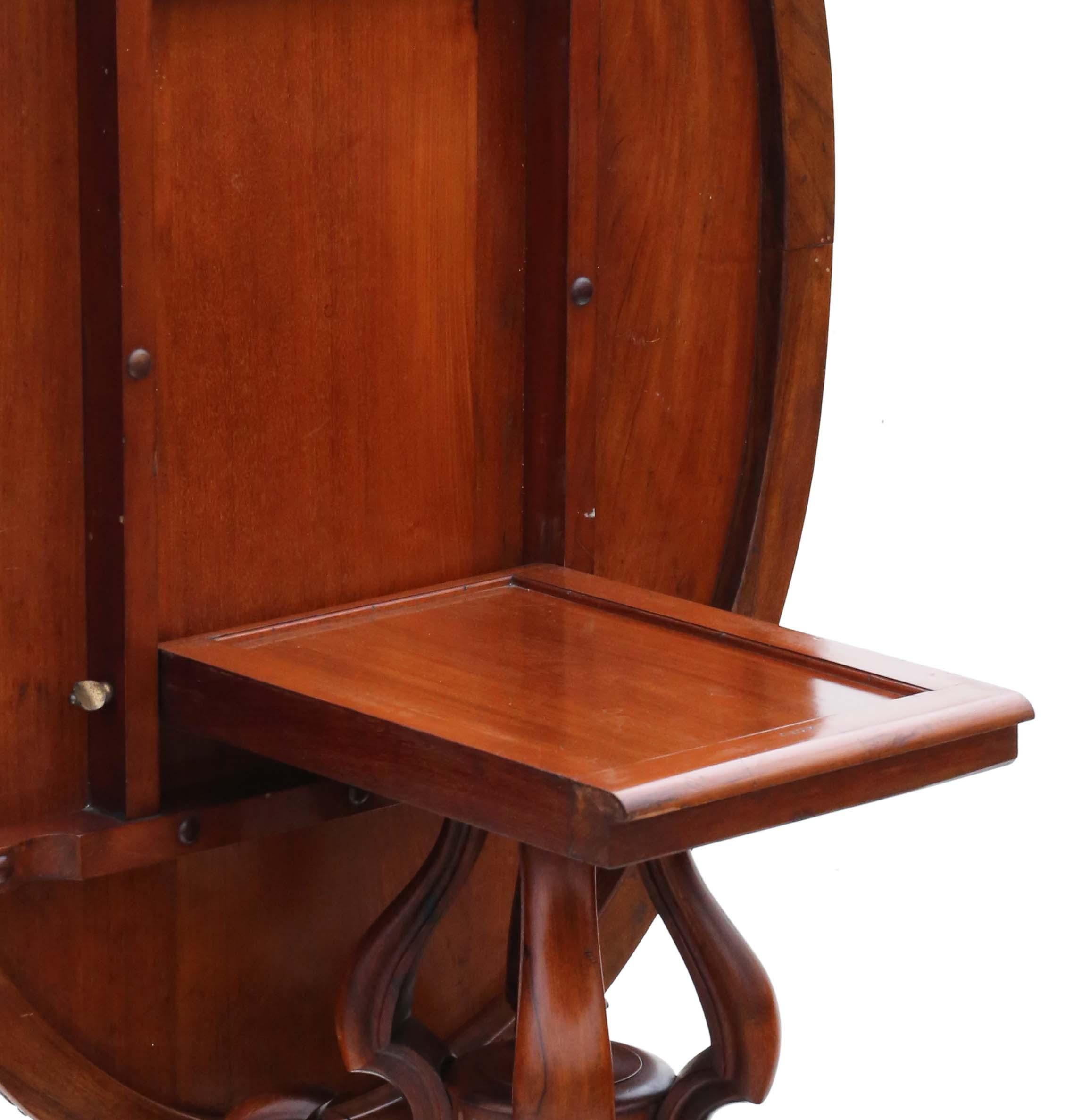 Antique Fine Quality Large 19th Century Victorian Burr Walnut Breakfast Table For Sale 2