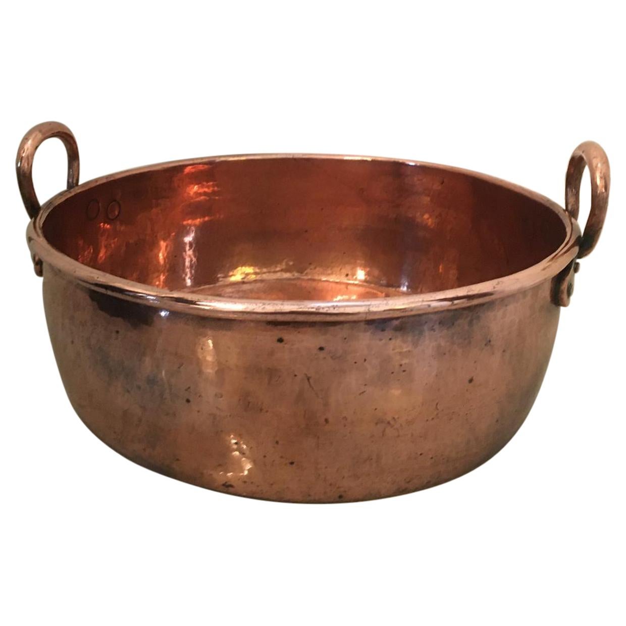 Antique Fine Quality Large Georgian Copper Pan