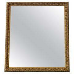 Antique Mirror di alta qualità, grande specchio da tavolo o da parete dorato del XIX secolo