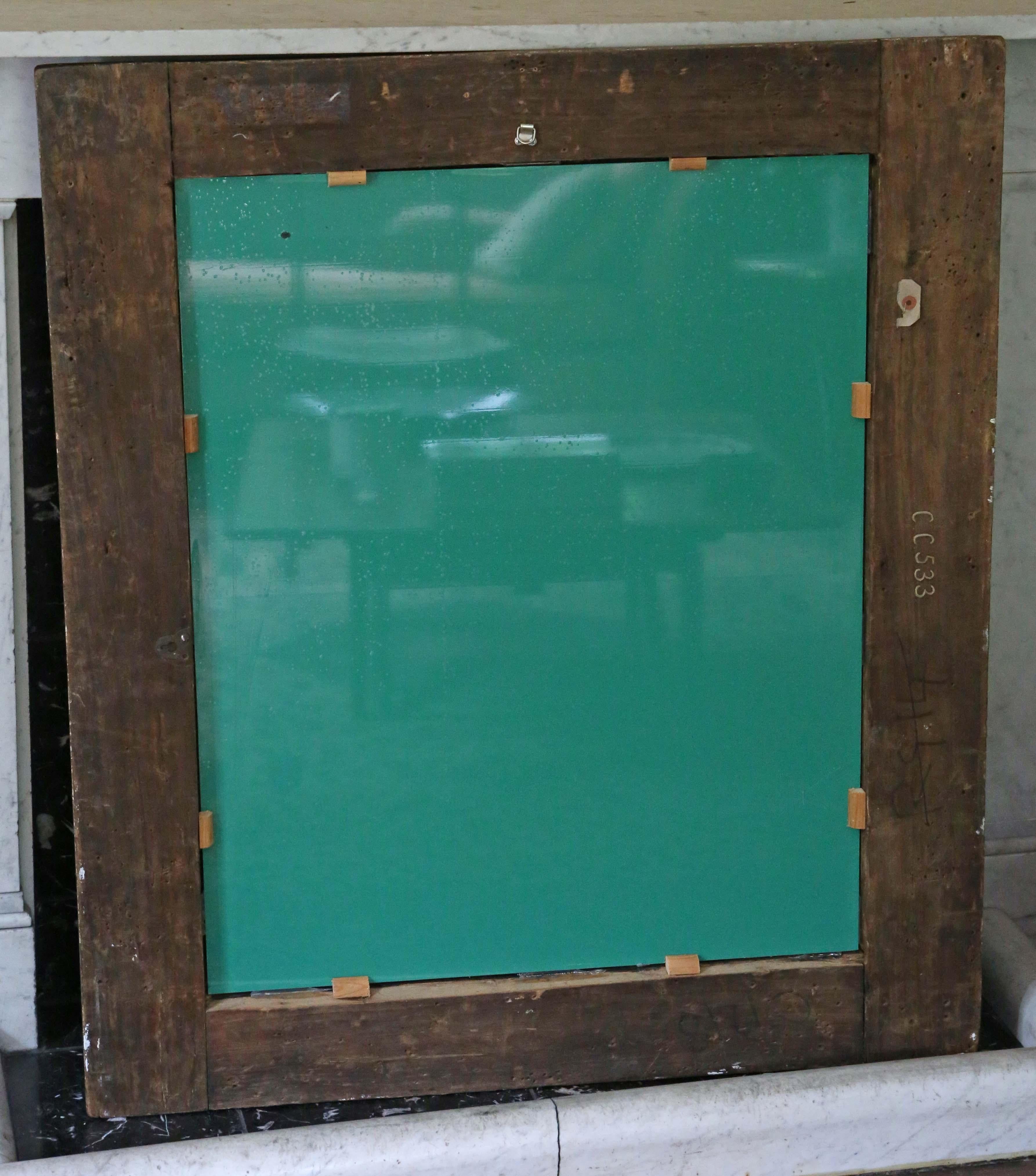 Grand miroir mural ancien en bois doré de qualité supérieure datant du 19ème siècle en vente 3
