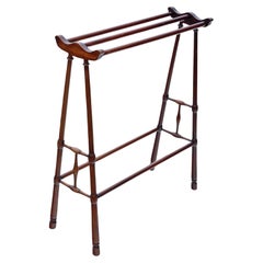 Antike feine Qualität Mahagoni C1900 Arts and Craft Handtuchhalter Stand