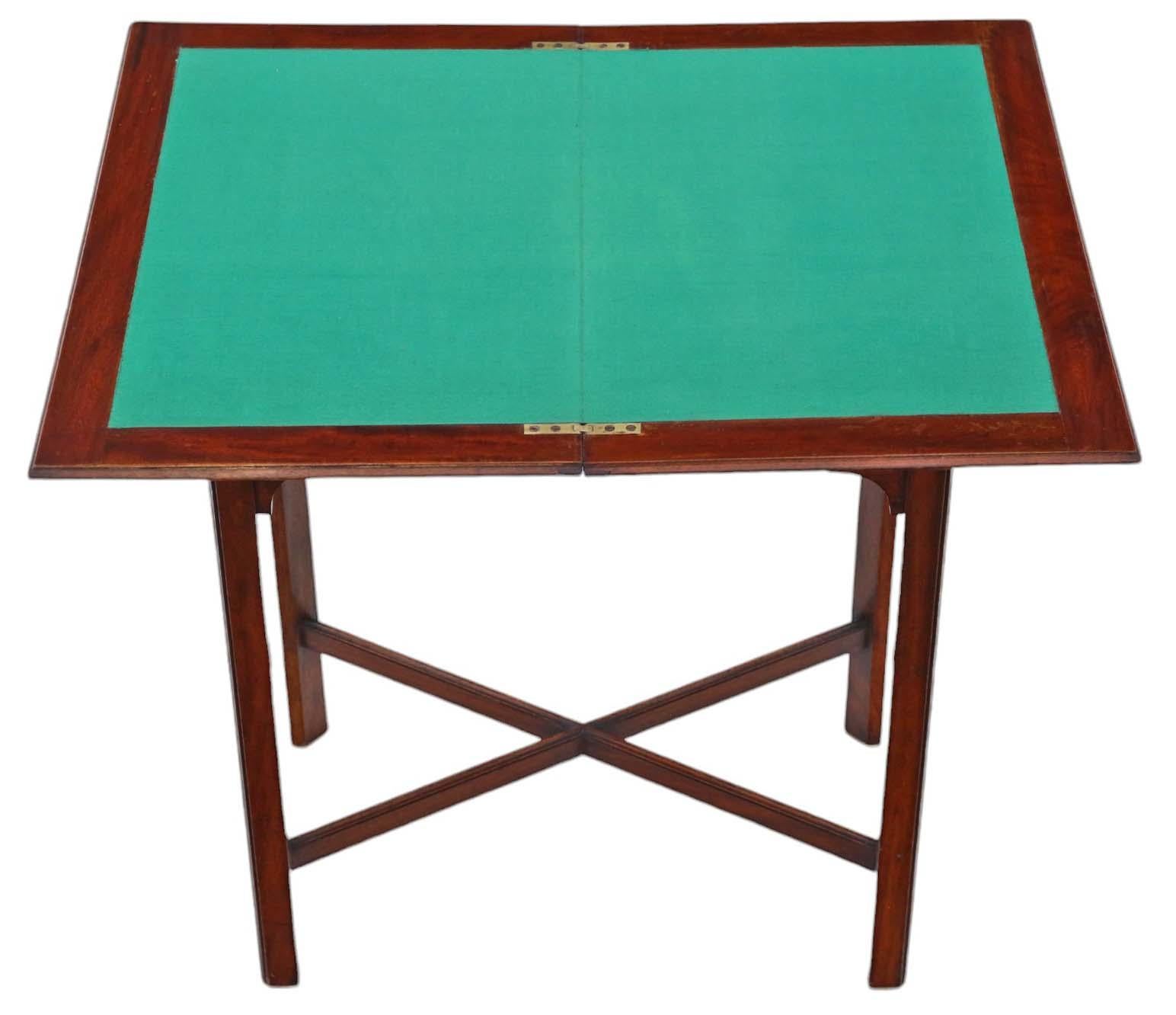Antiguo Escritorio de caoba de alta calidad Mesa de cartas Escritorio auxiliar Vestidor en venta 1