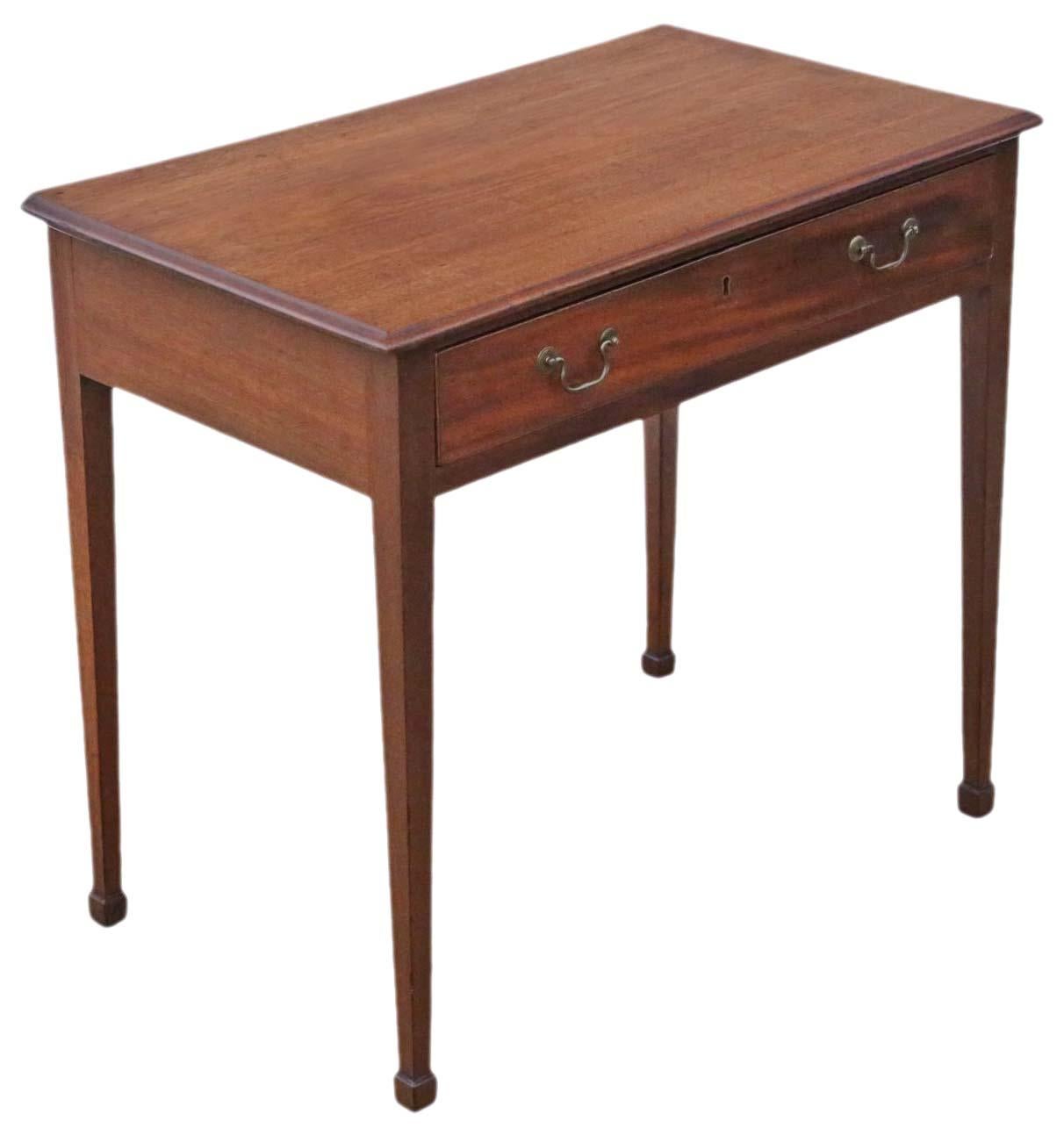 Ancienne table à écrire en acajou de qualité supérieure 19e siècle Bureau d'appoint Bon état - En vente à Wisbech, Cambridgeshire