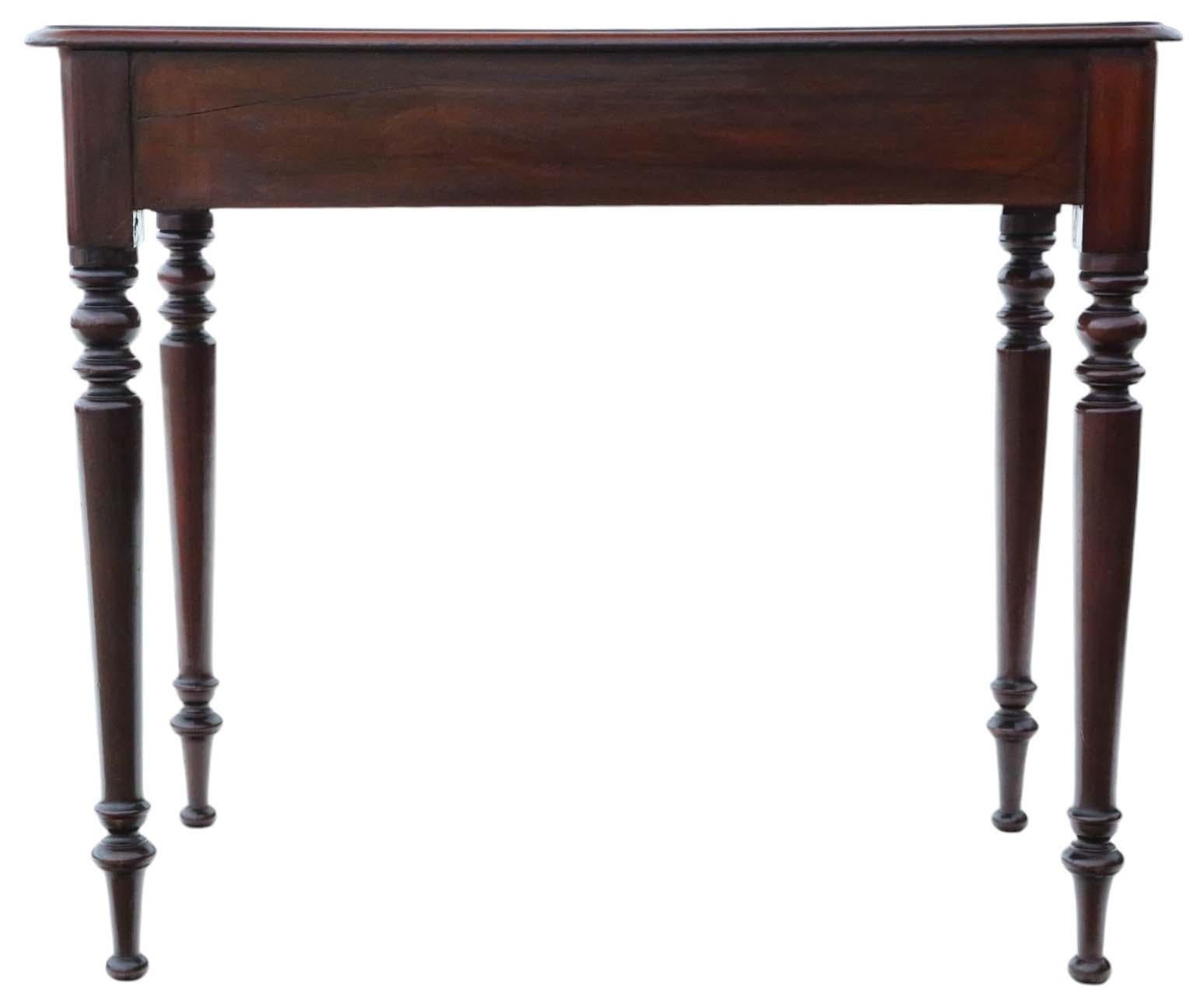 Ancienne table à écrire en acajou de qualité supérieure 19e siècle Bureau d'appoint en vente 1
