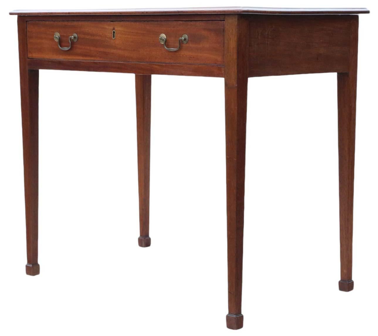 Ancienne table à écrire en acajou de qualité supérieure 19e siècle Bureau d'appoint en vente 3