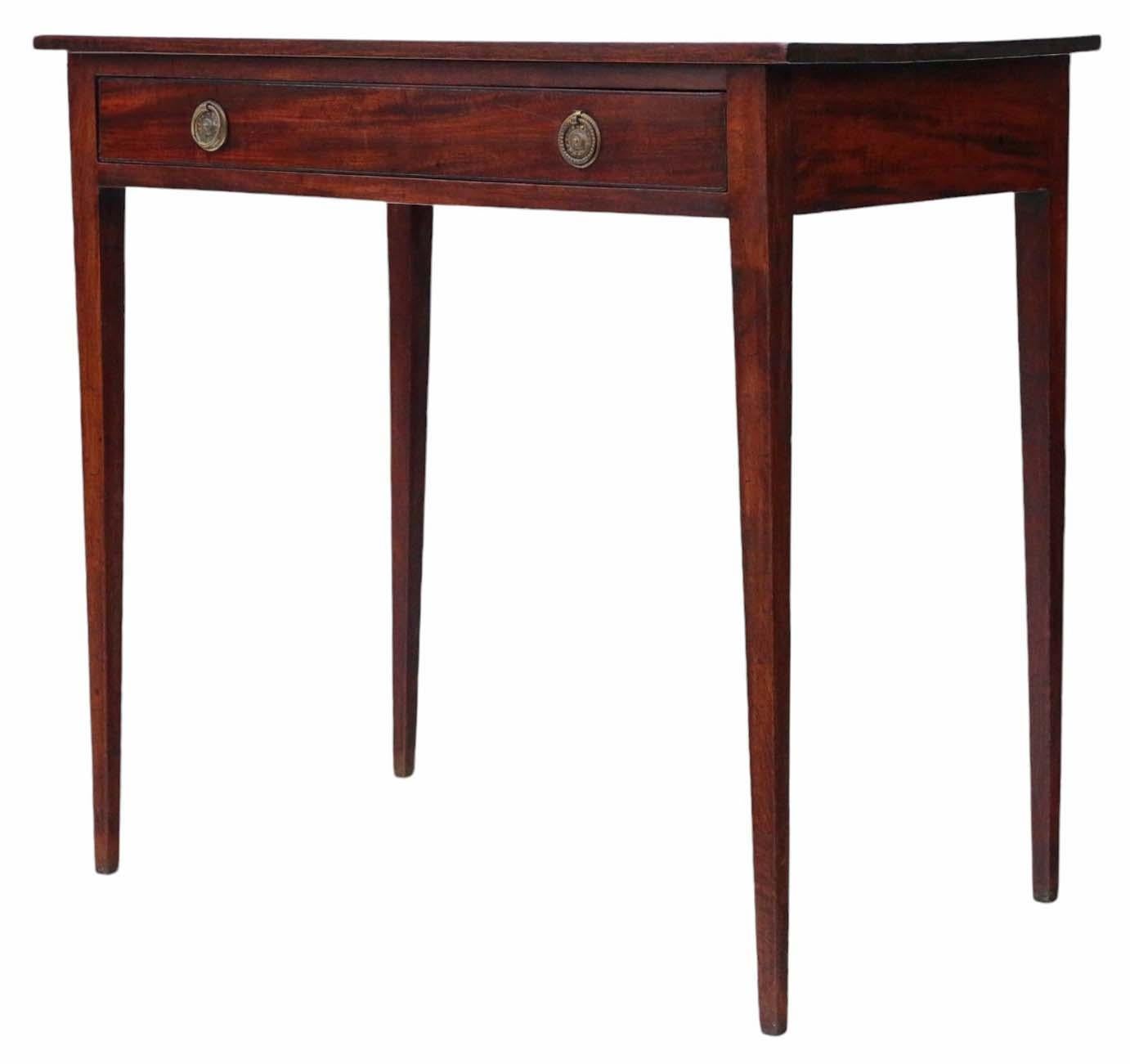 Antiguo tocador de caoba de gran calidad Siglo XIX Escritorio auxiliar Madera en venta
