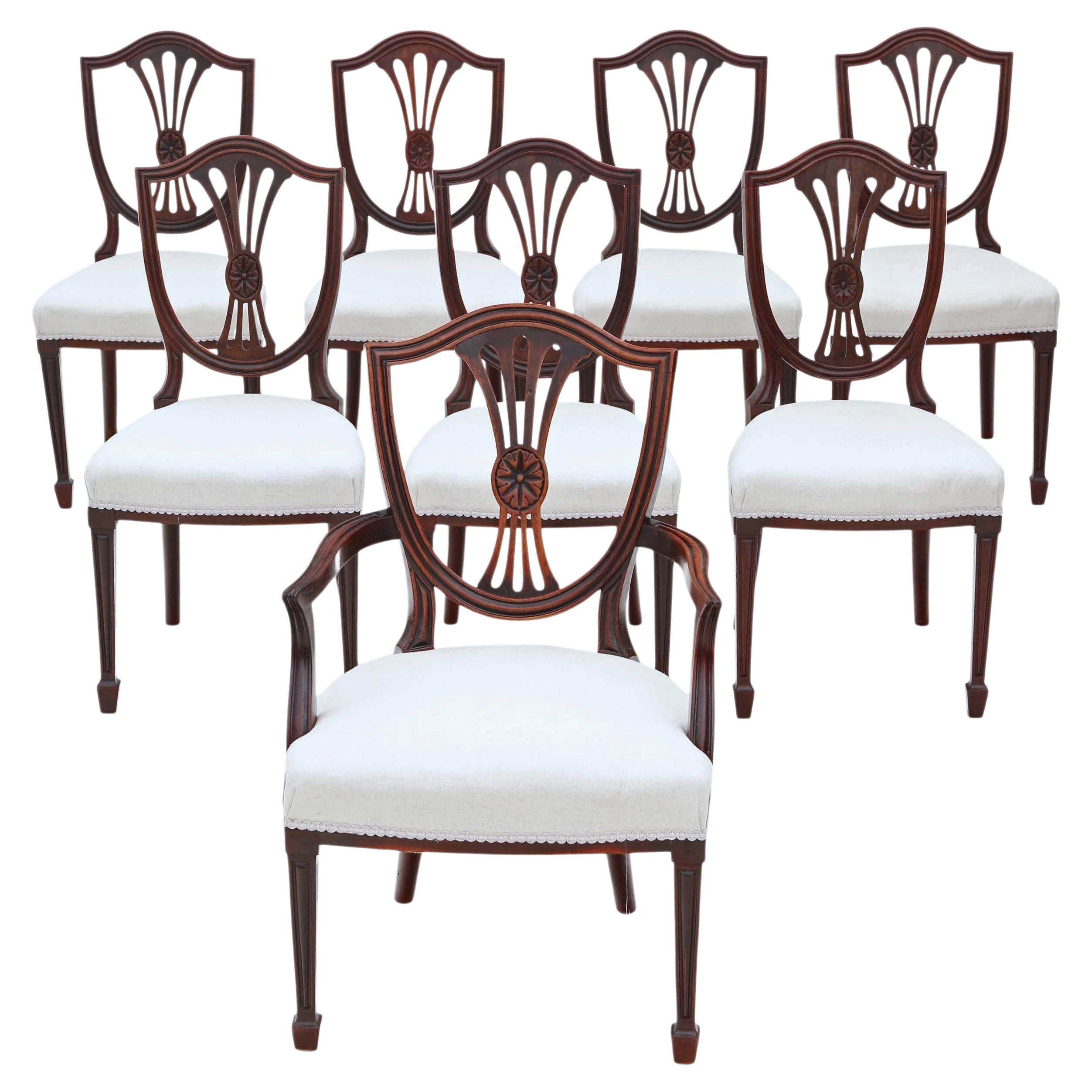 Antique Fine Quality Set of 10 Early 19th Century Regency Mahogany