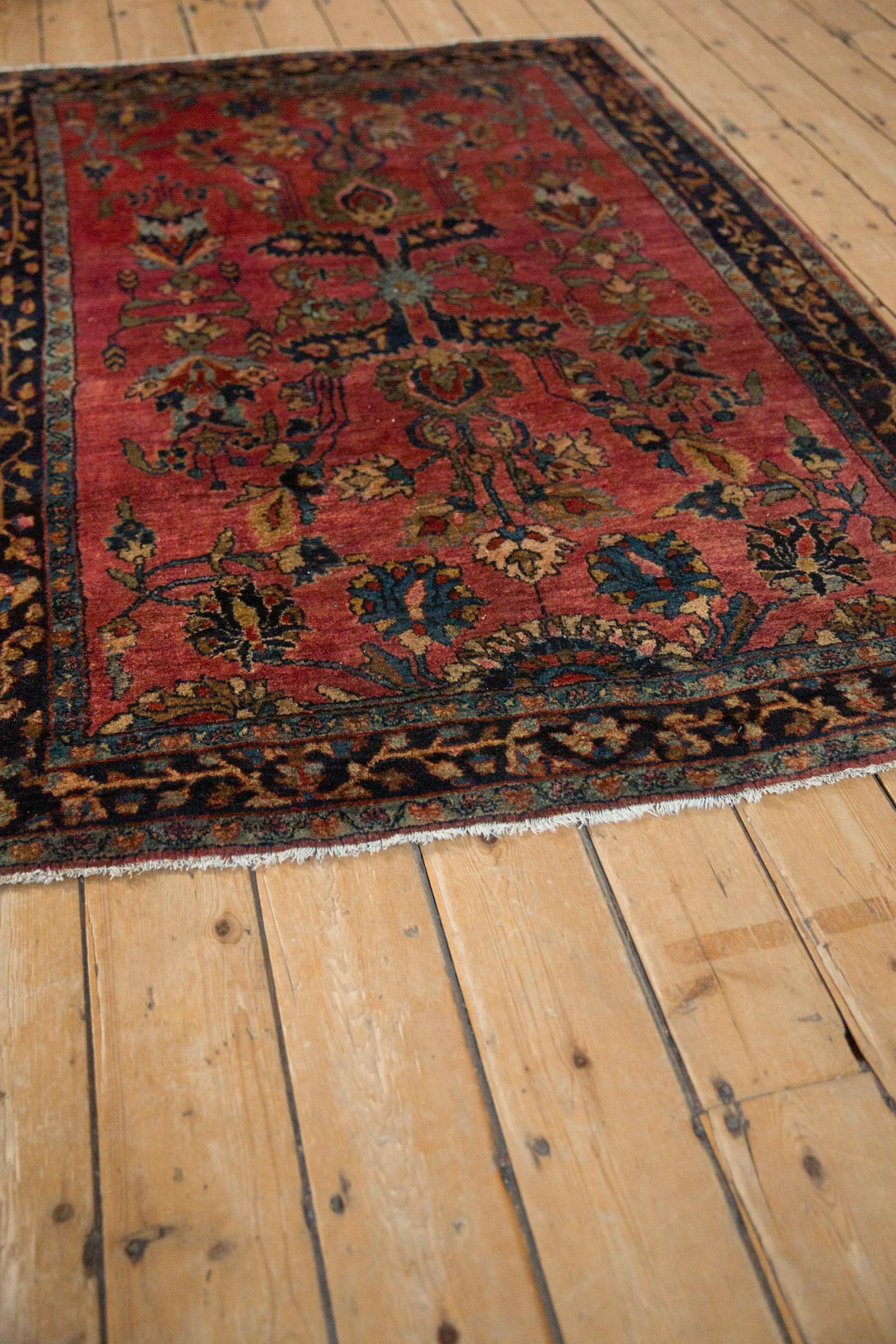 Antiker feiner Sarouk-Teppich (Persisch) im Angebot