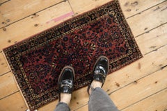 Antique Fine Sarouk Rug Mat