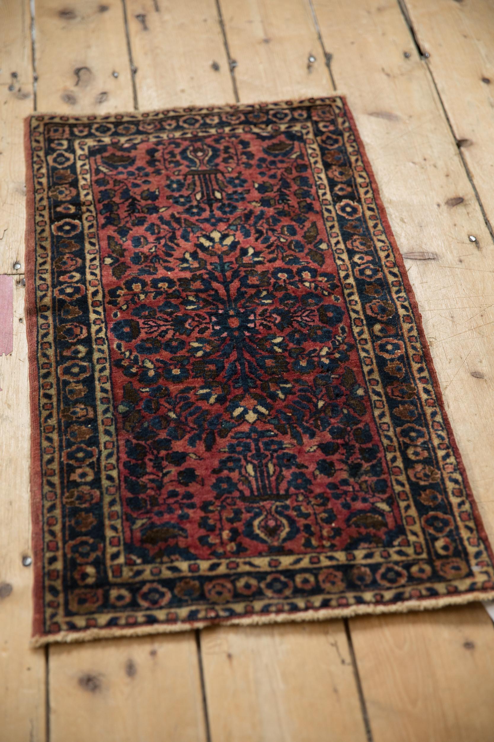 Alfombra Sarouk Antigua Anudado a mano en venta