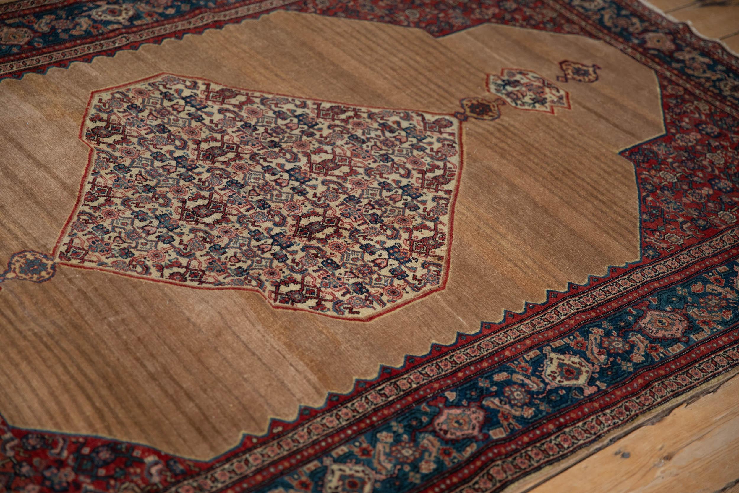 Wool Antique Fine Senneh Rug For Sale