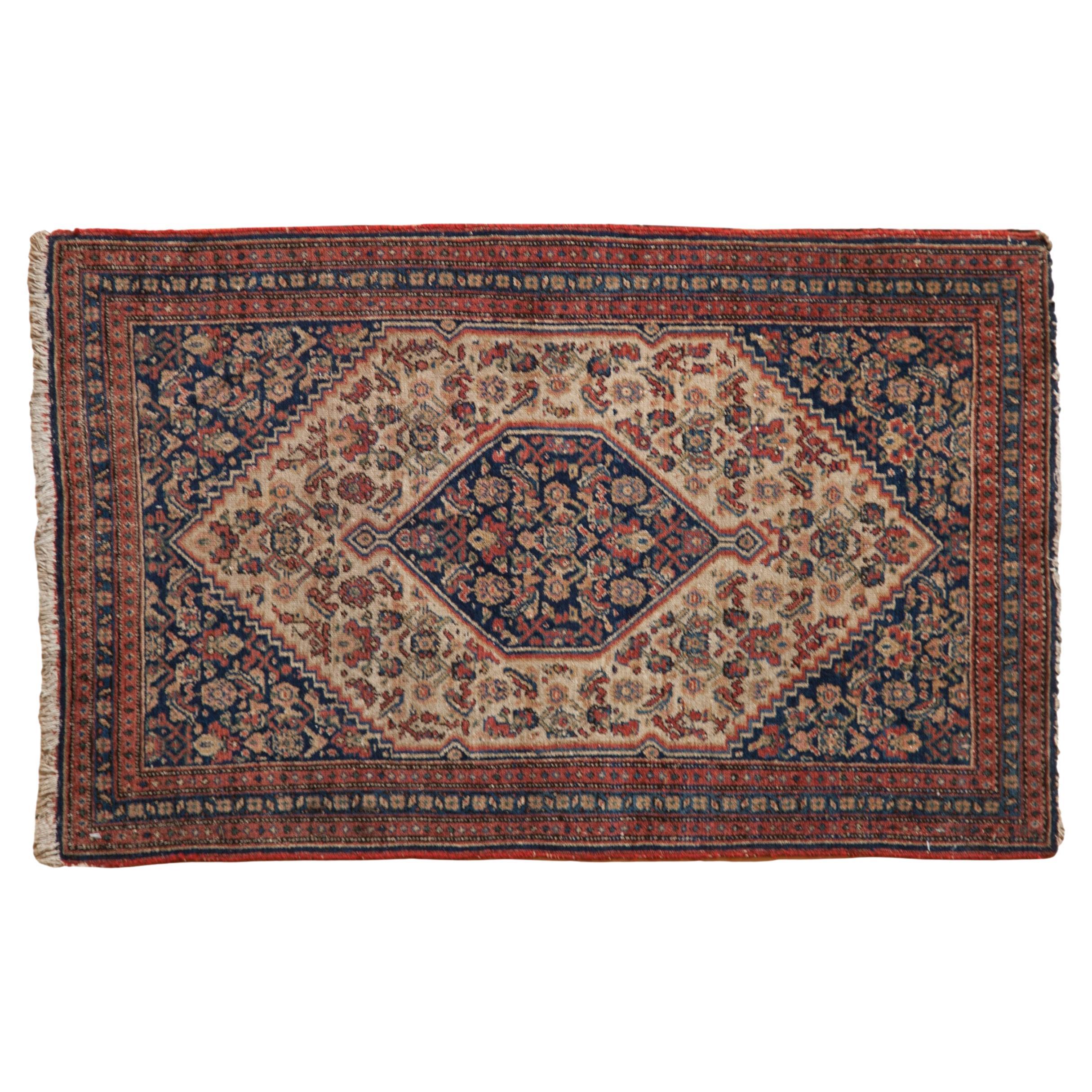 Antique Fine Senneh Rug Mat