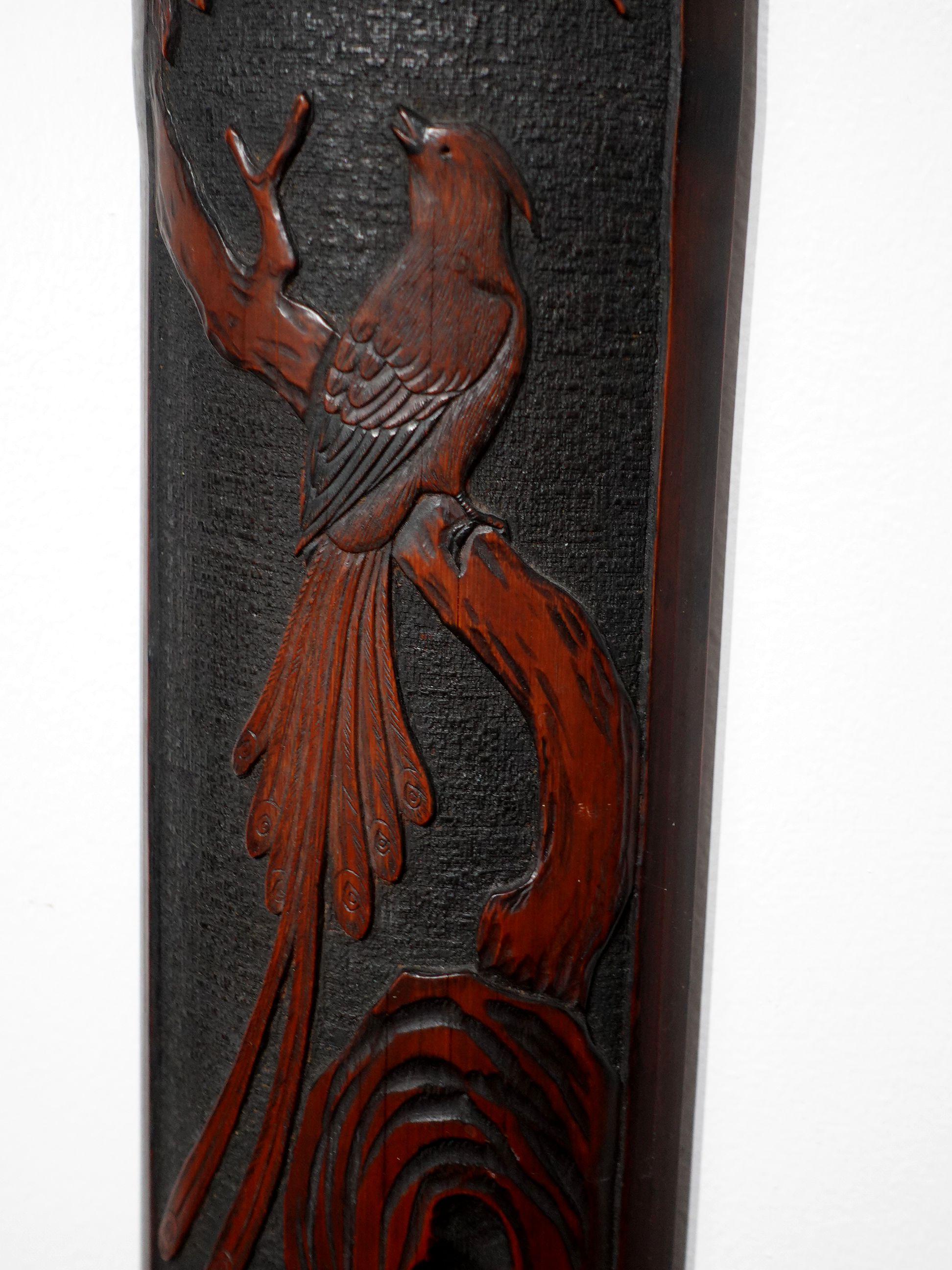 Antique Finely Japanese Bamboo Carving For Sale 4