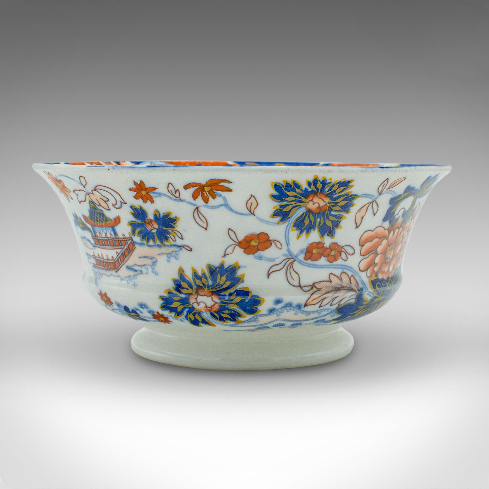 Antique Finger Bowl, English, Decorative Ceramic Serving Dish, Victorian, C.1900 In Good Condition For Sale In Hele, Devon, GB