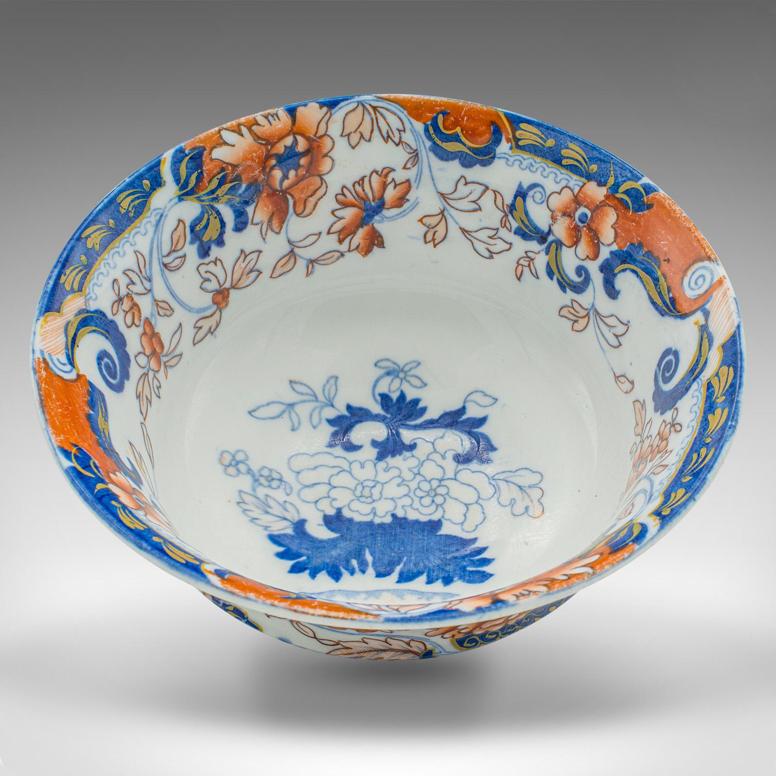 Antique Finger Bowl, English, Decorative Ceramic Serving Dish, Victorian, C.1900 For Sale 1