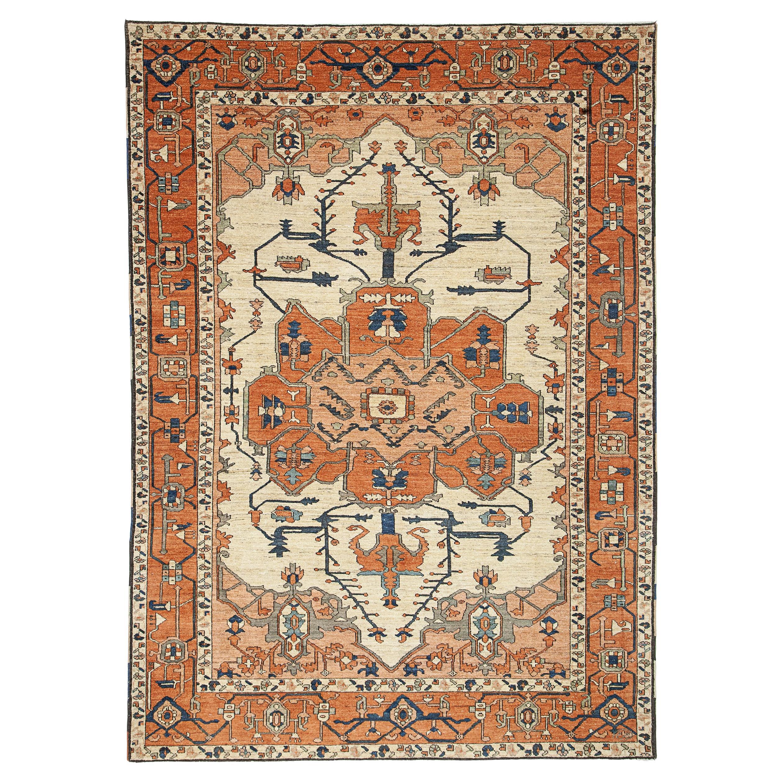 Antiker fertiger Serapi-Teppich 375x266cm
