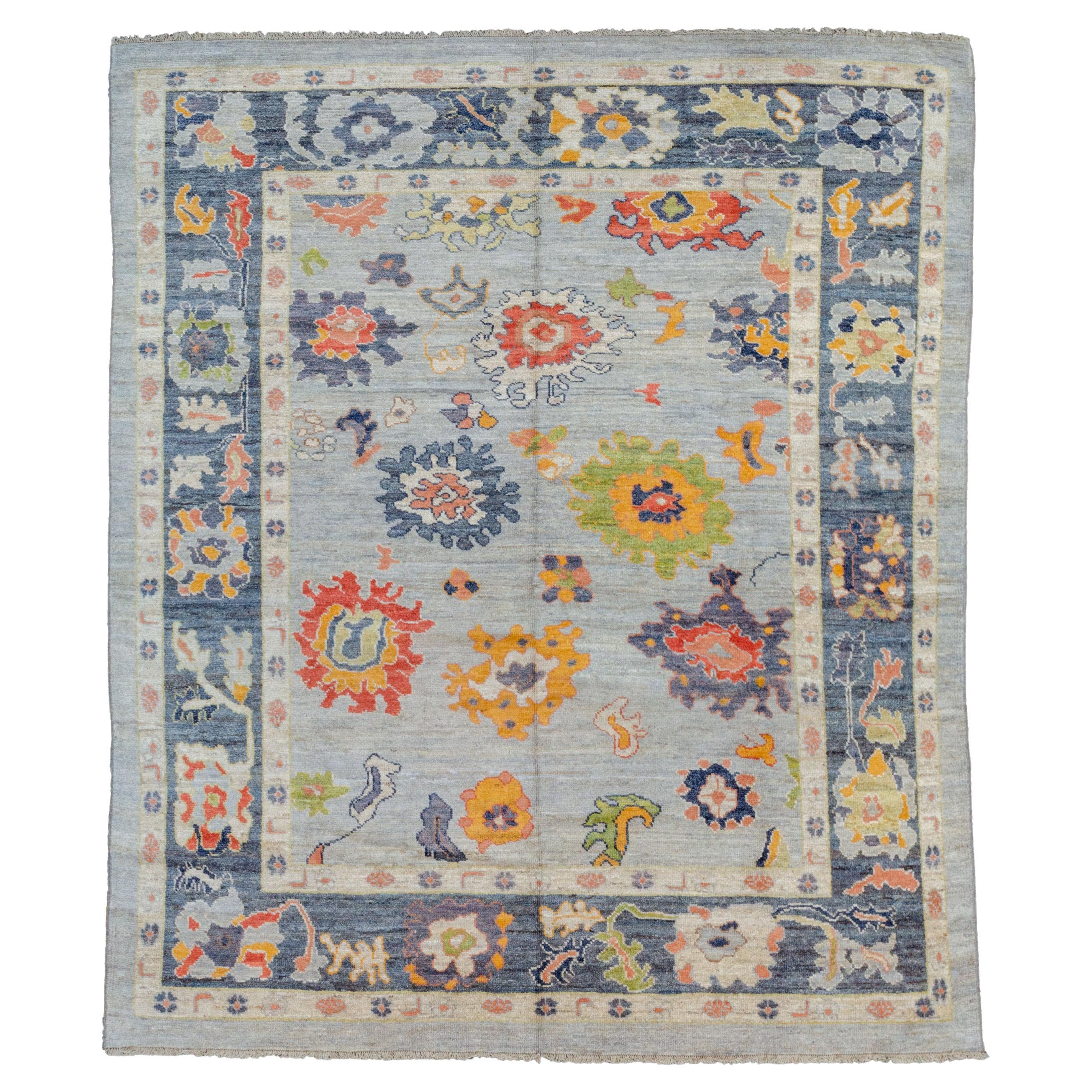Antique Finished Ushak Carpet 305x250cm