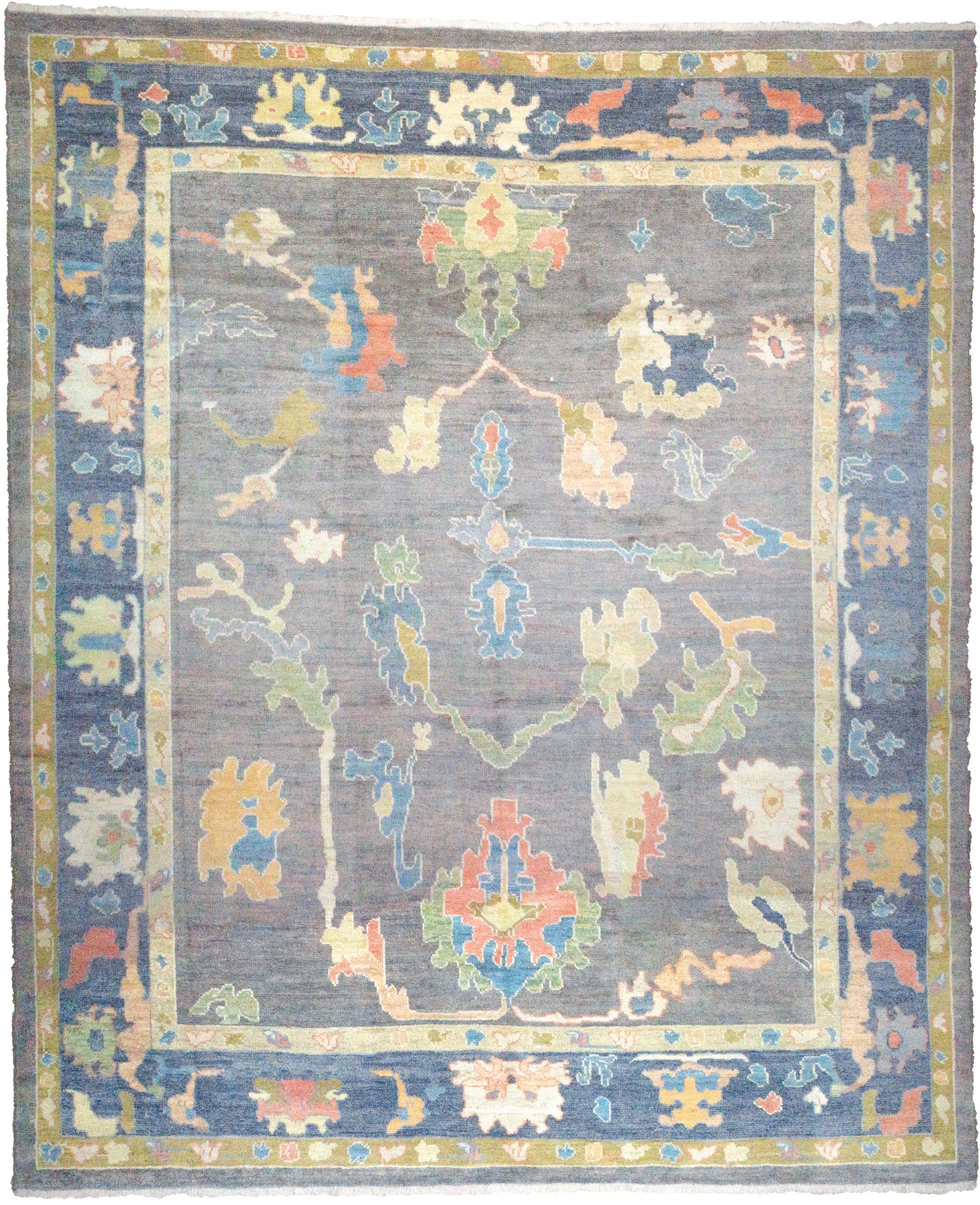 Antiker fertiger Ushak-Teppich 357x309cm im Zustand „Neu“ im Angebot in Henley-on-Thames, Oxfordshire