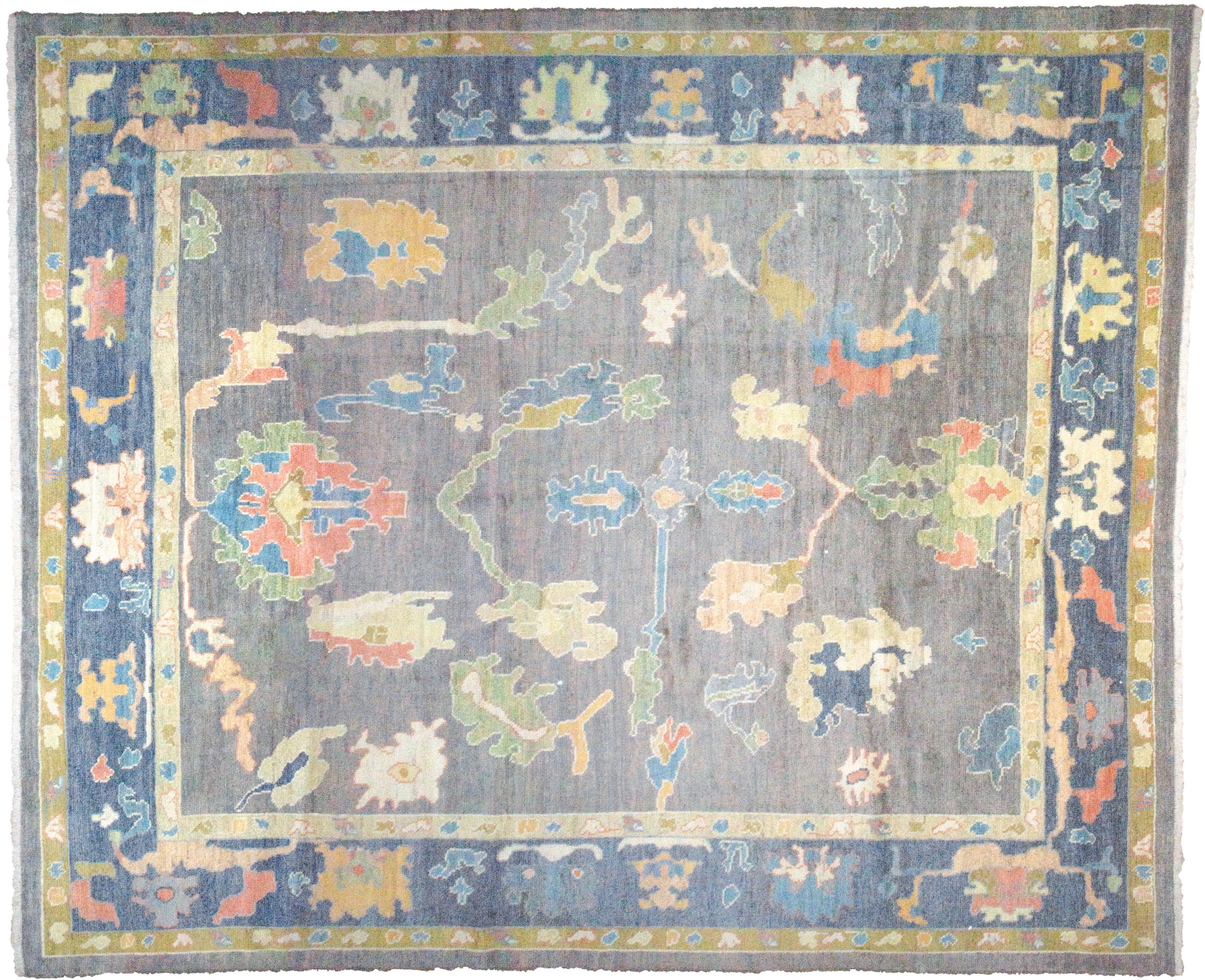 Antiker fertiger Ushak-Teppich 357x309cm (21. Jahrhundert und zeitgenössisch) im Angebot