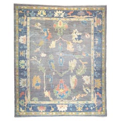 Antique Finished Ushak Carpet 357x309cm
