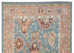 Antique Finished Ushak Carpet 374x265cm