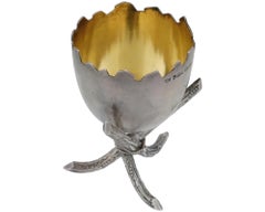 Antique Finnish Gilt Sterling Silver Egg Stand
