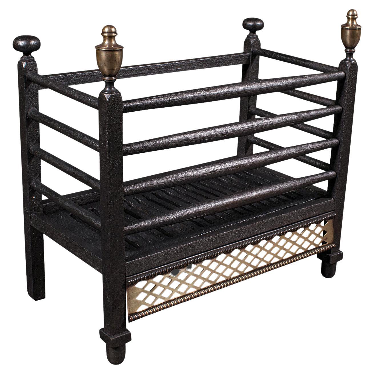 English Cast Iron Fire Grate For Sale at 1stDibs
