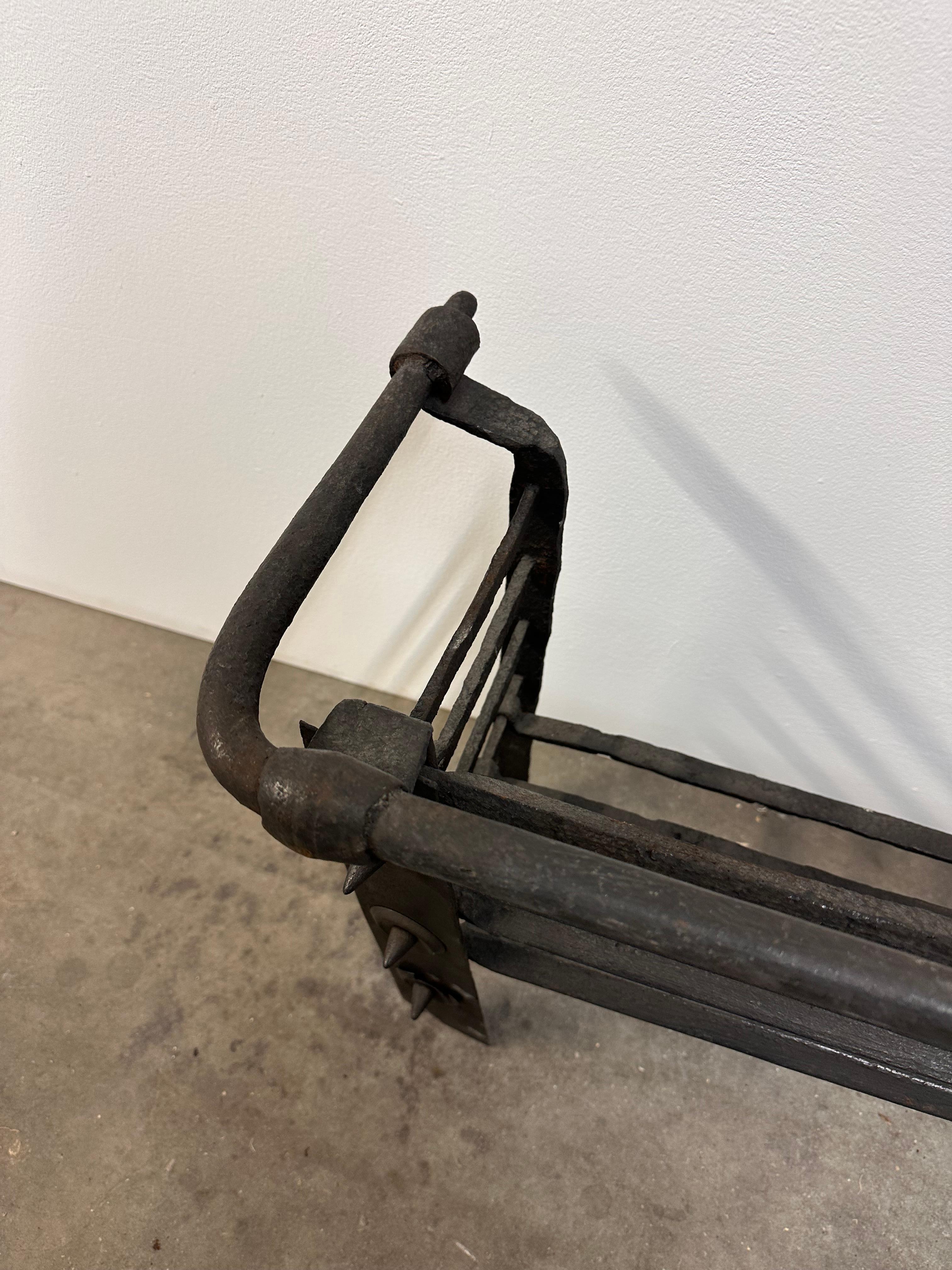 Grille de foyer / panier antique, 17ème siècle hollandais en vente 1
