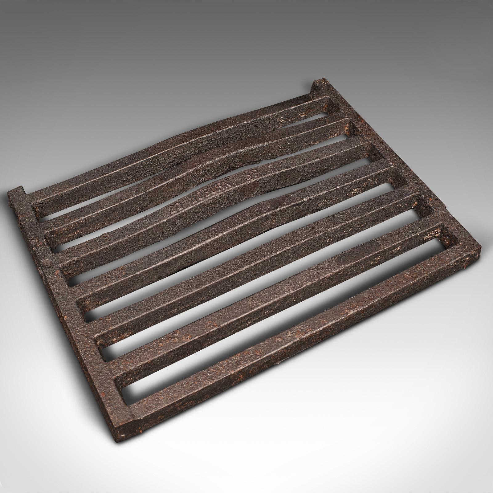 Antique Fire Grate, English, Cast Iron, Fireplace, Basket, Late Victorian, 1900 5